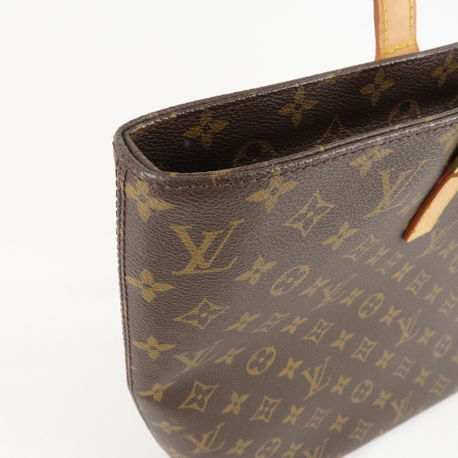 Louis Vuitton Monogram Luco Tote Bag Hand Bag Brown M51155 Used