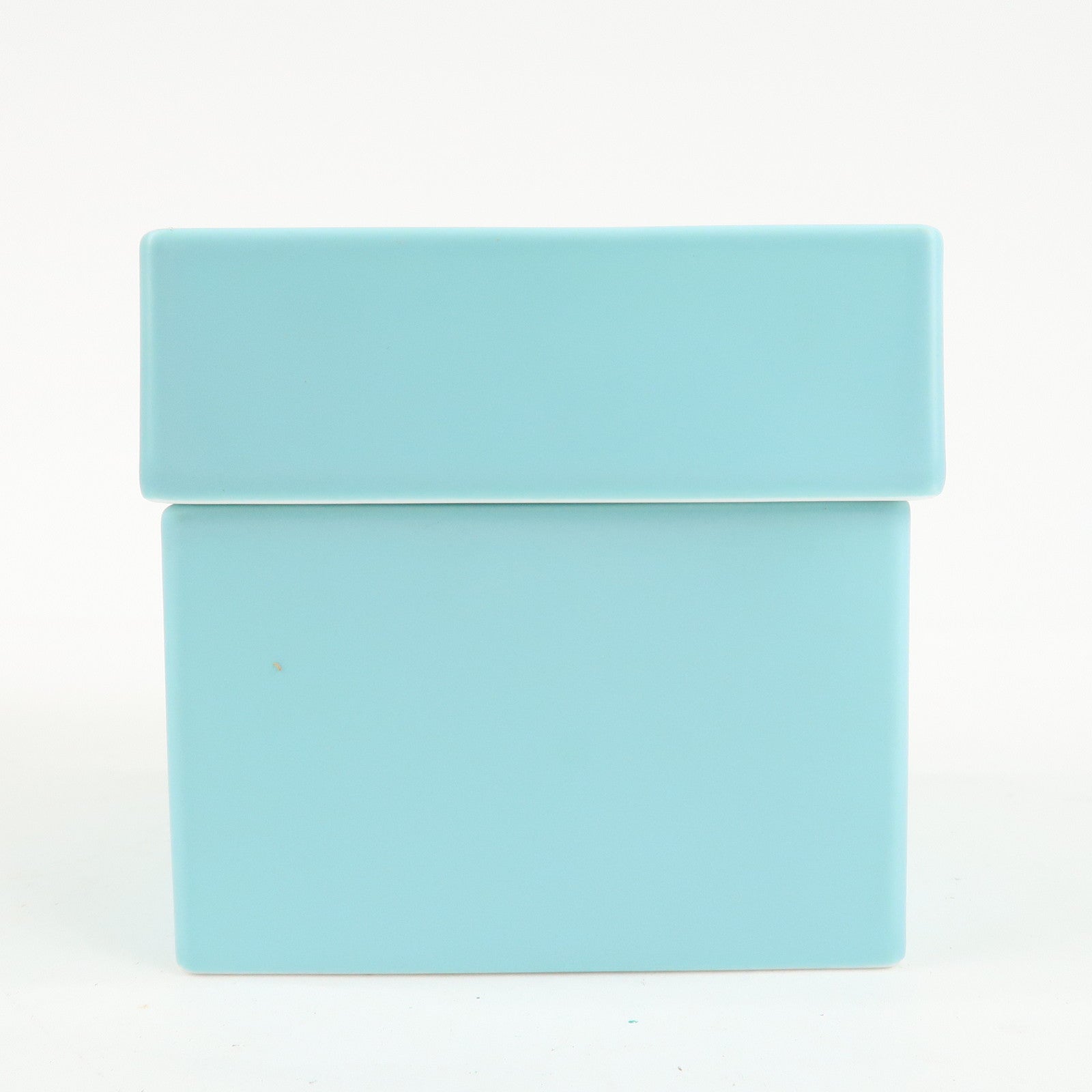 Tiffany&Co. Set of 2 Bone Ash Bone China Pottery Box Blue Used