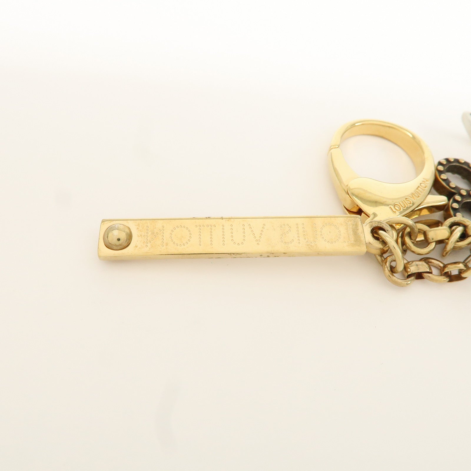 Louis Vuitton Bijoux Sac Tapage Bag Charm Gold Silver M65090 Used