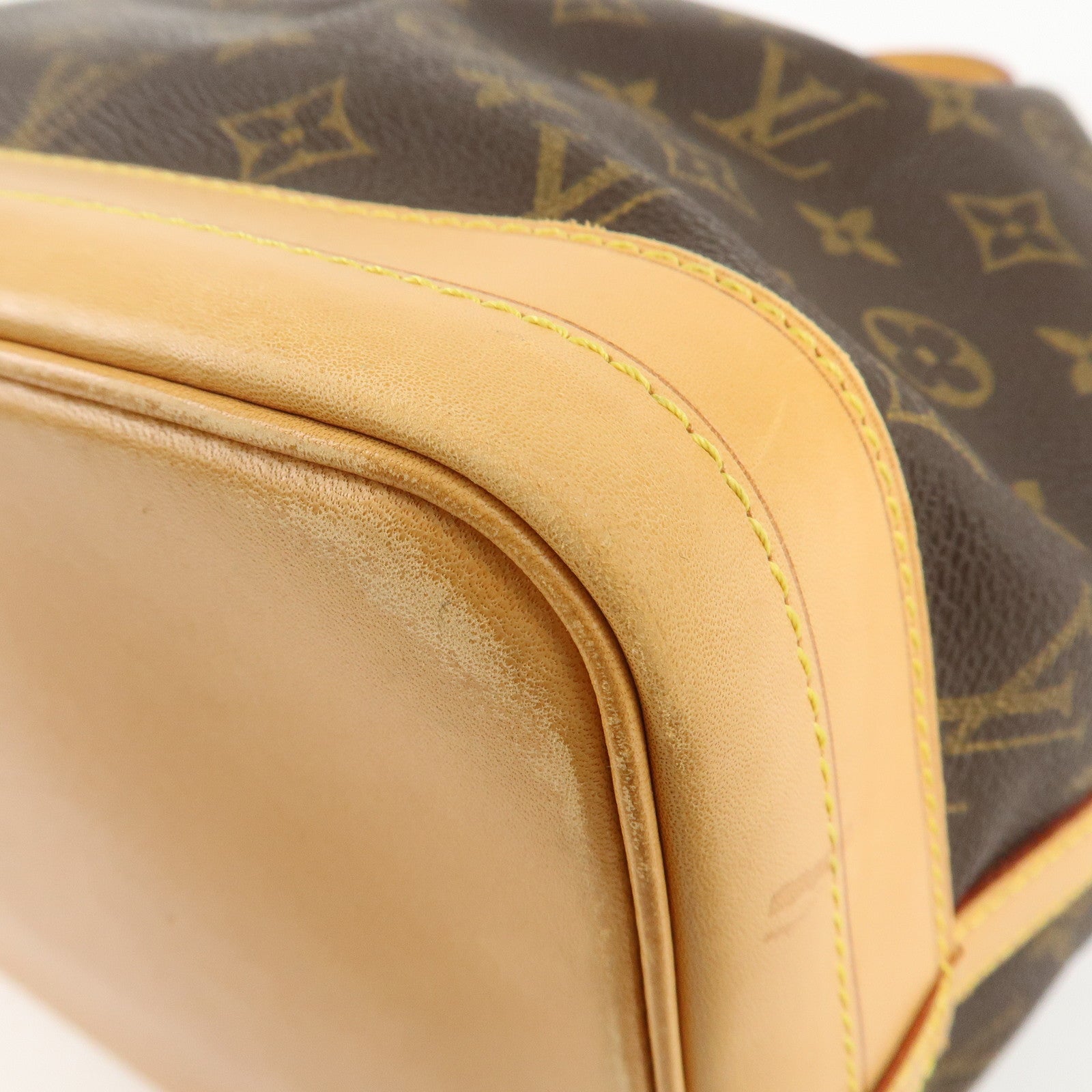 Louis Vuitton Monogram Noe Shoulder Bag Hand Bag Brown M42224 Used
