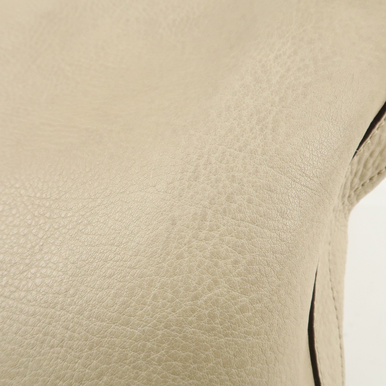 GUCCI Miss GG Leather Shoulder Bag Hand Bag Ivory 326514 Used