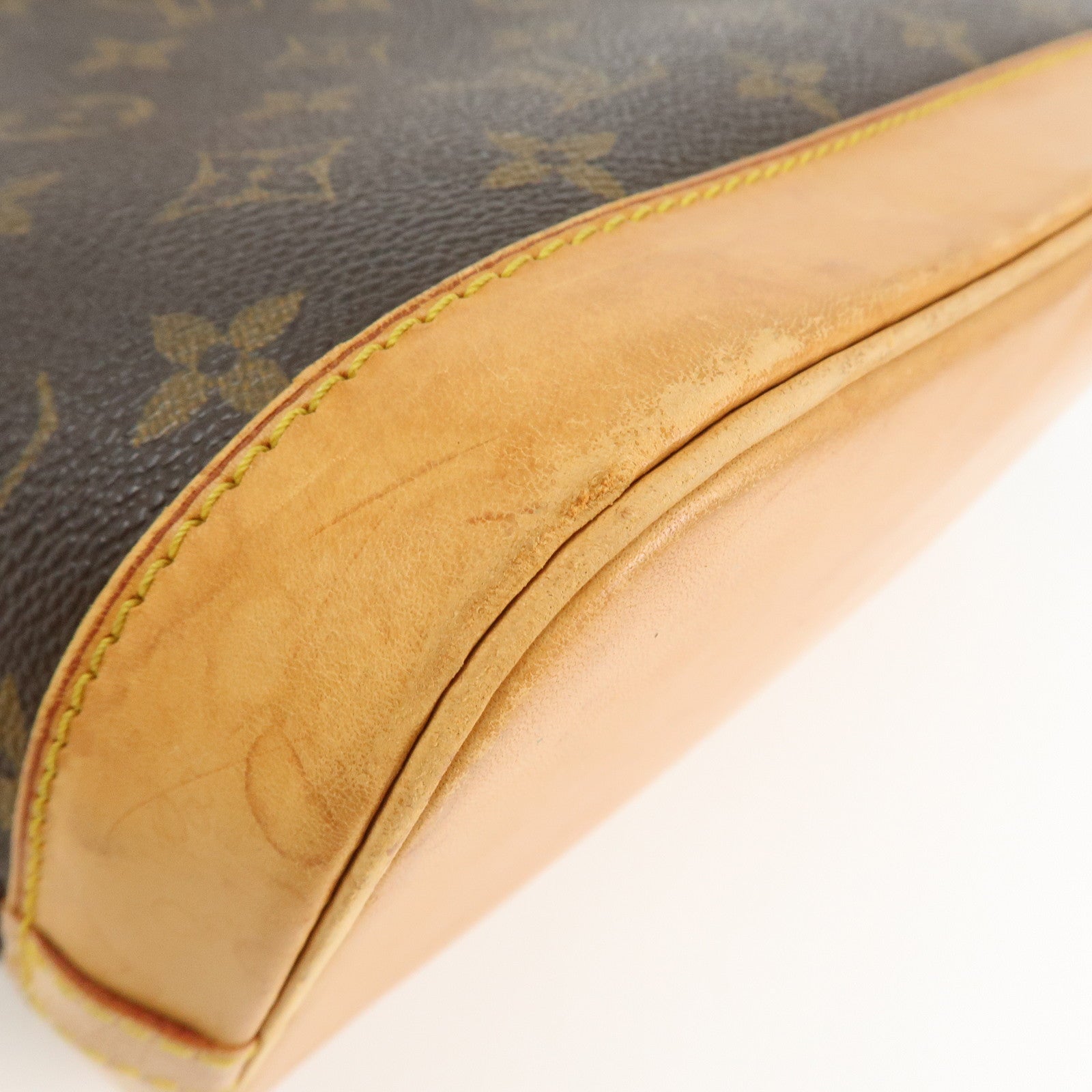 Louis Vuitton Monogram Alma Hand Bag Brown M51130 Used