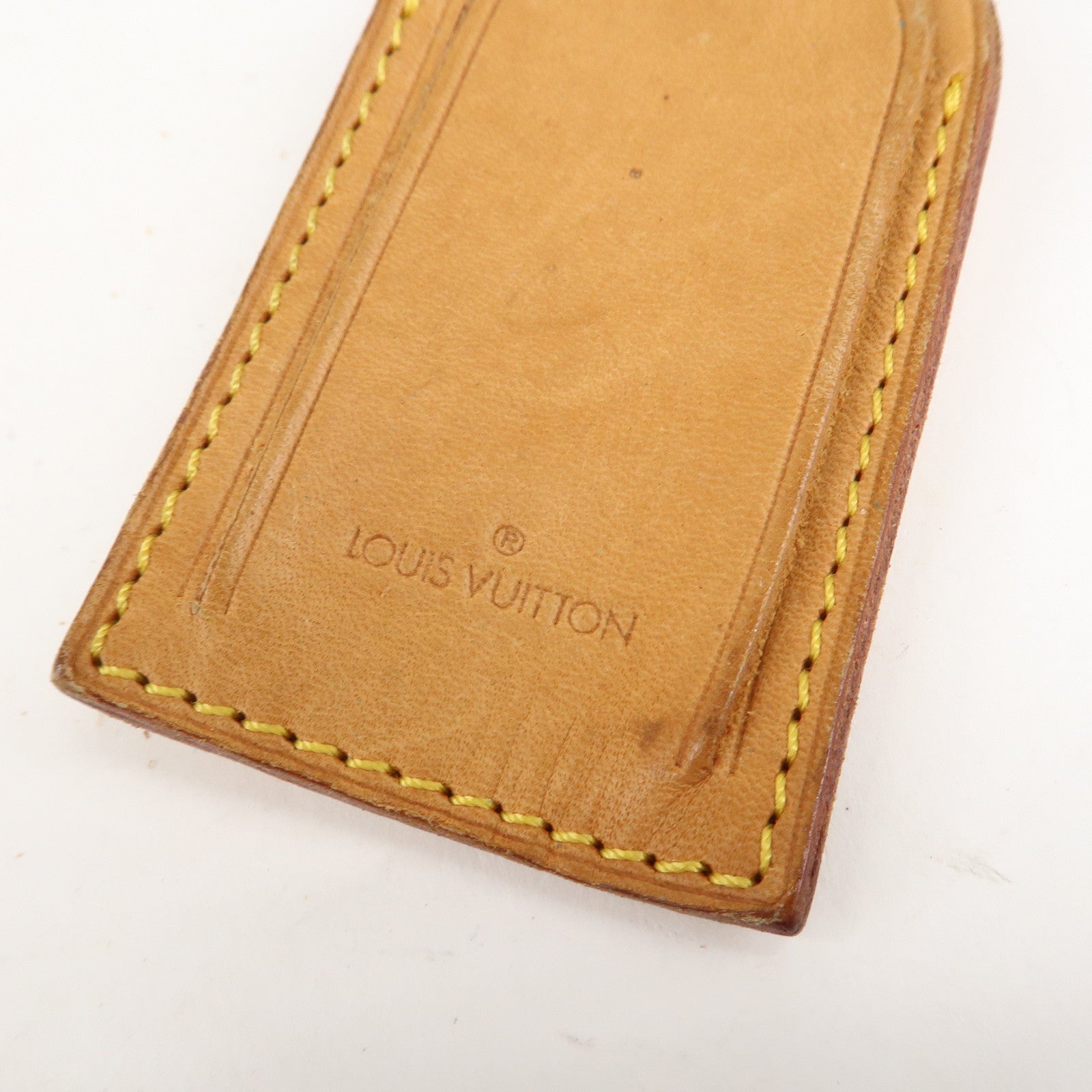 Louis Vuitton Set of 10 Leather Name Tag & Poignet Natural Used