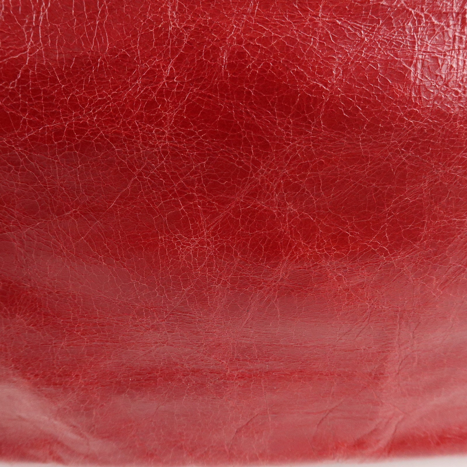 PRADA Logo Leather One Shoulder Bag Red BR4829 Used