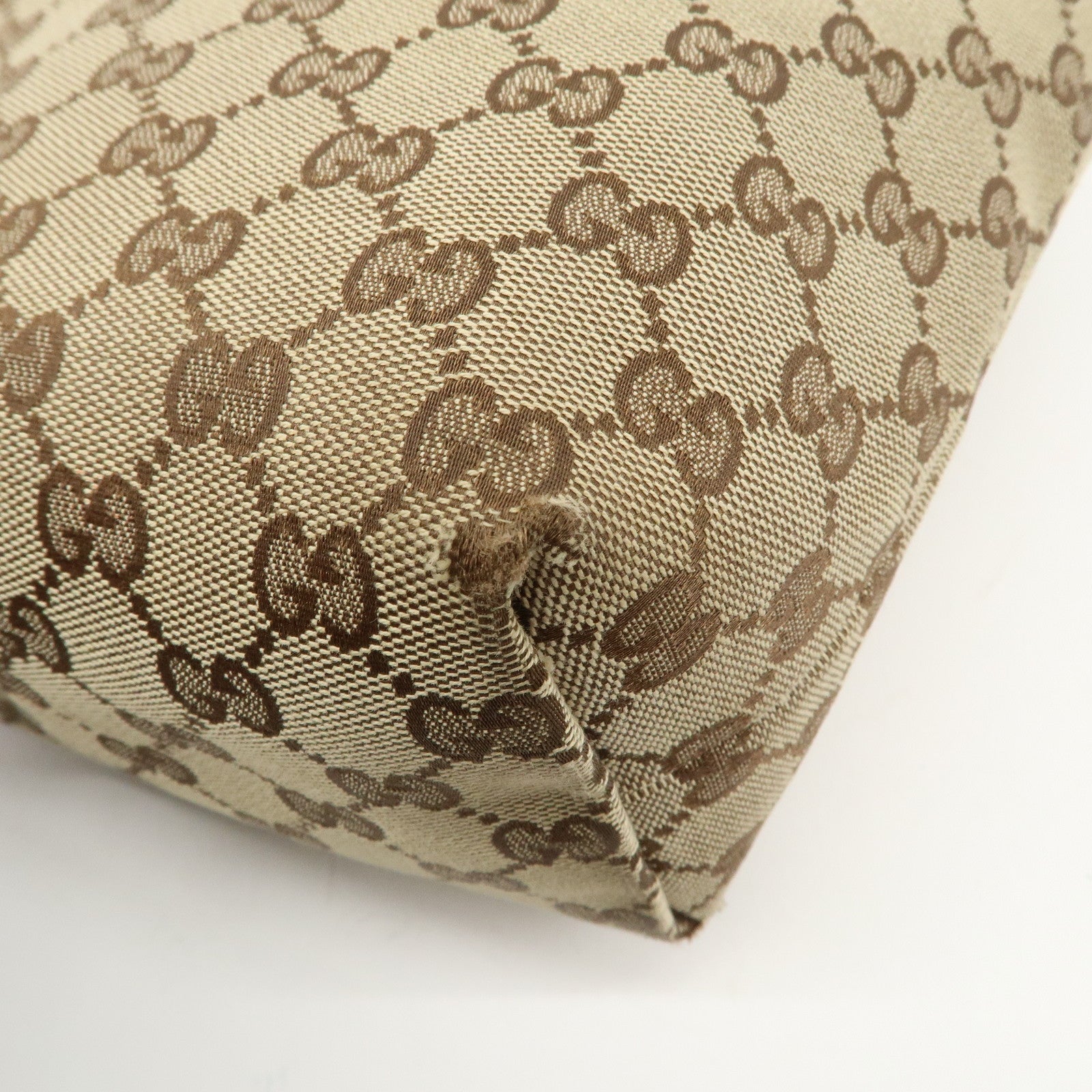 GUCCI Children's ZOO GG Canvas Leather Papagallo Tote Bag 271101 Used