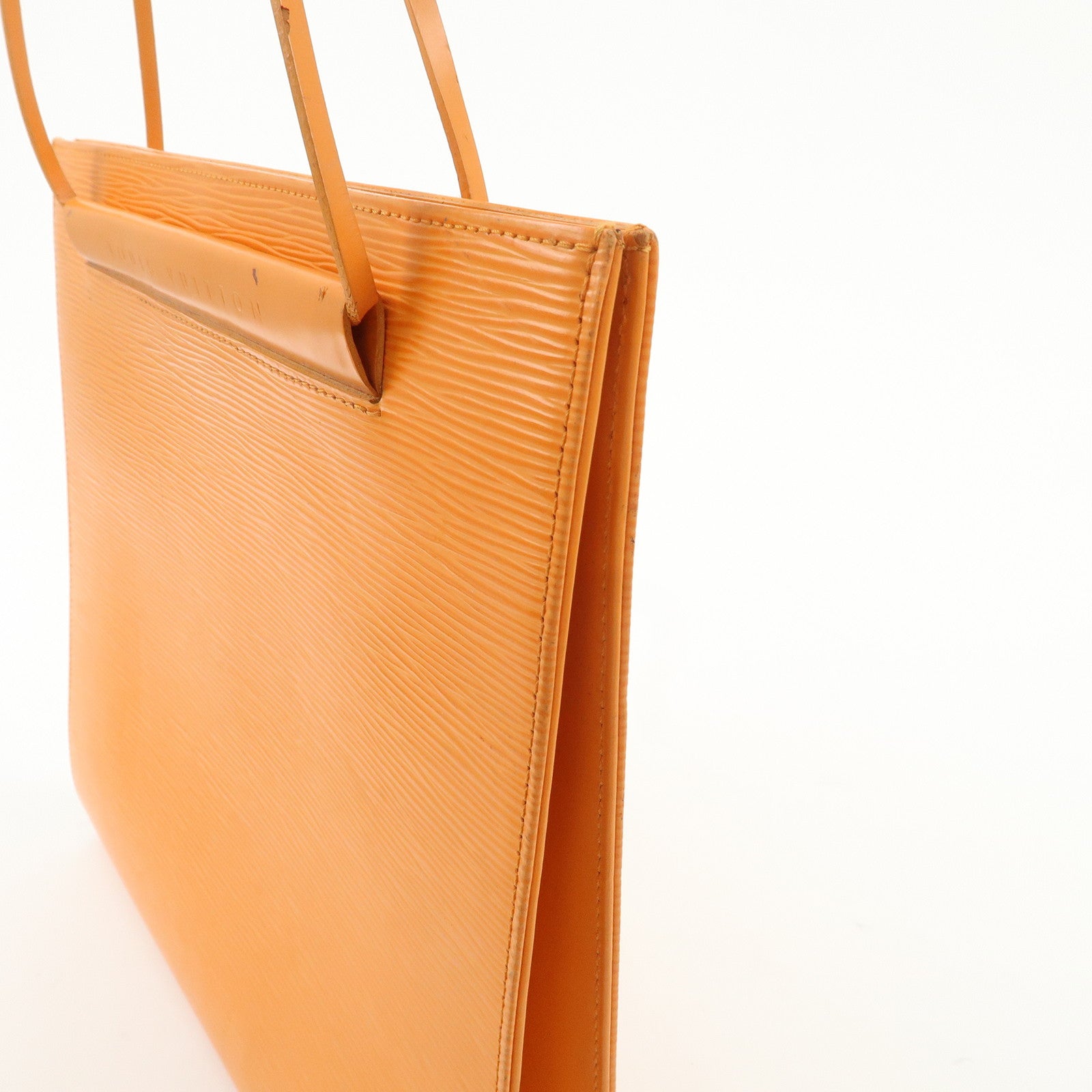 Louis Vuitton Epi SaintTropez Hand Bag Mandarin Orange M5246H Used