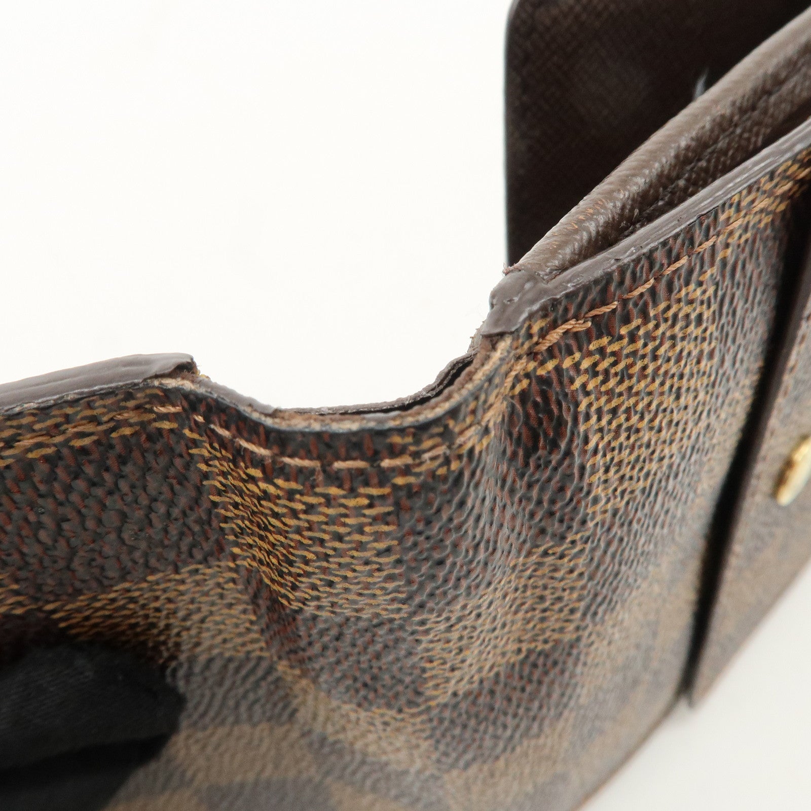 Louis Vuitton Damier Porte Monnaie Bier Carte Credit N61652 Used