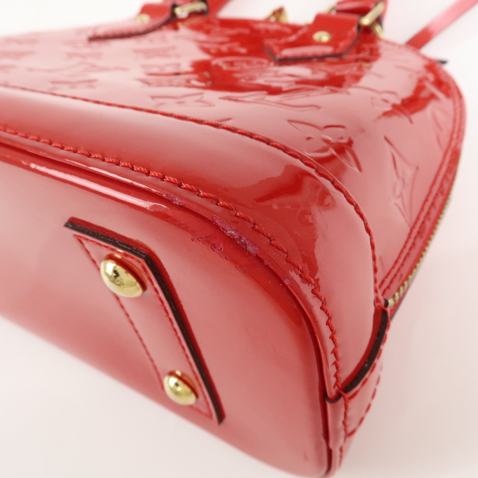 Louis Vuitton Monogram Vernis Alma BB 2Way Shoulder Bag M90174 Used