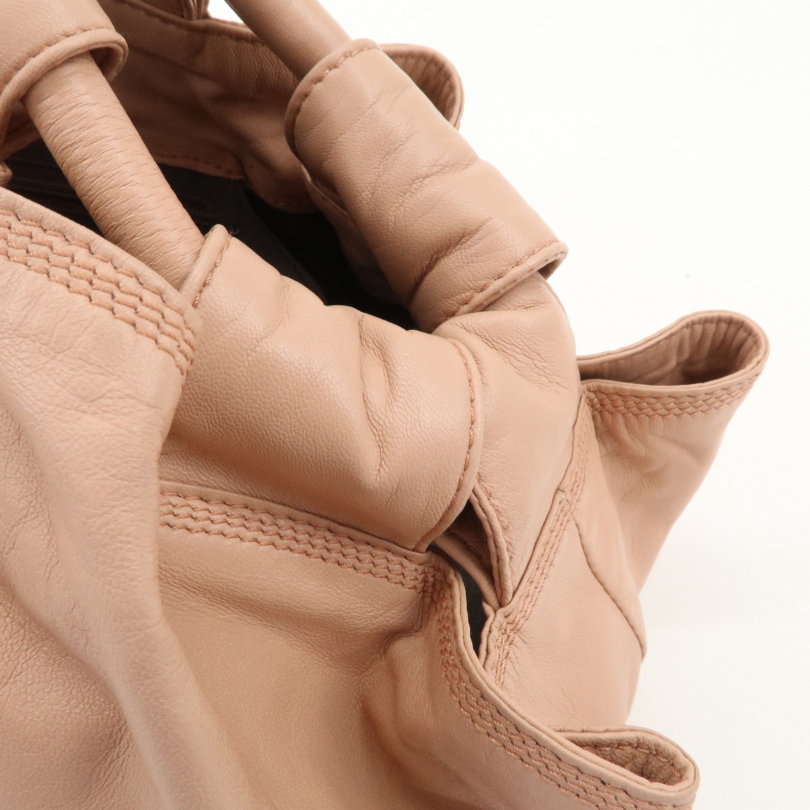 LOEWE Anagram Leather Nappa Aire Hand Bag Pink Used