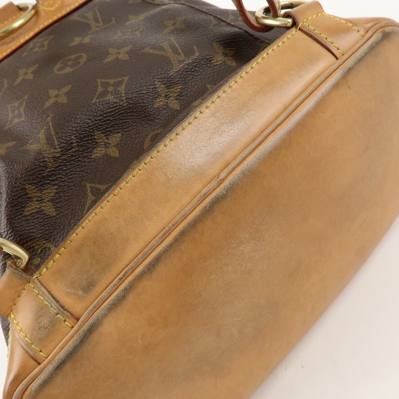 Louis Vuitton Monogram Montsouris MM Back Pack Bag M51136 Used