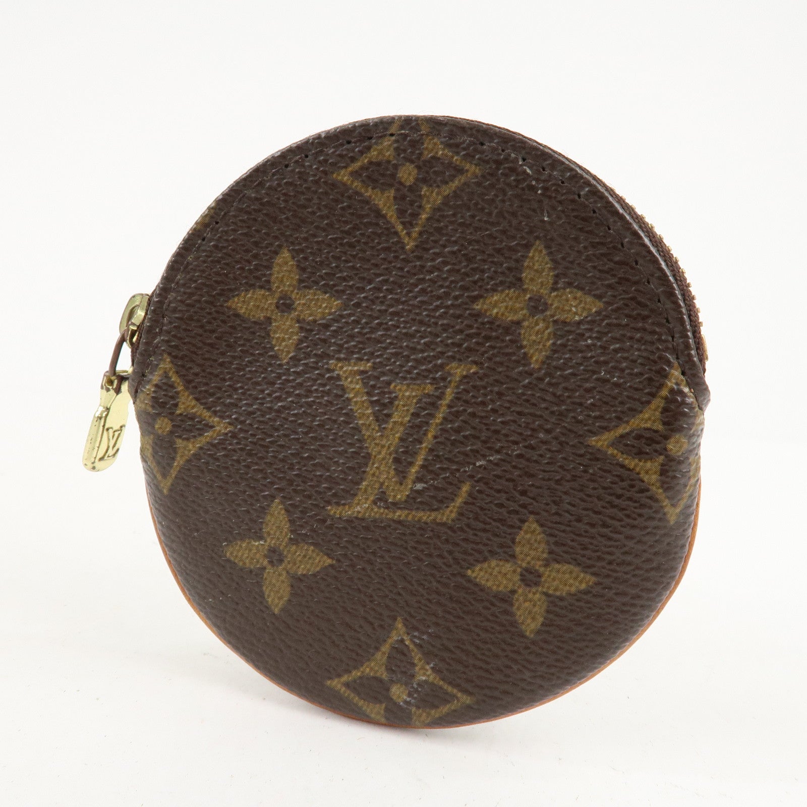 Set of2 Louis Vuitton Monogram Porte Monnaie Rond Coin Case M61926 Used