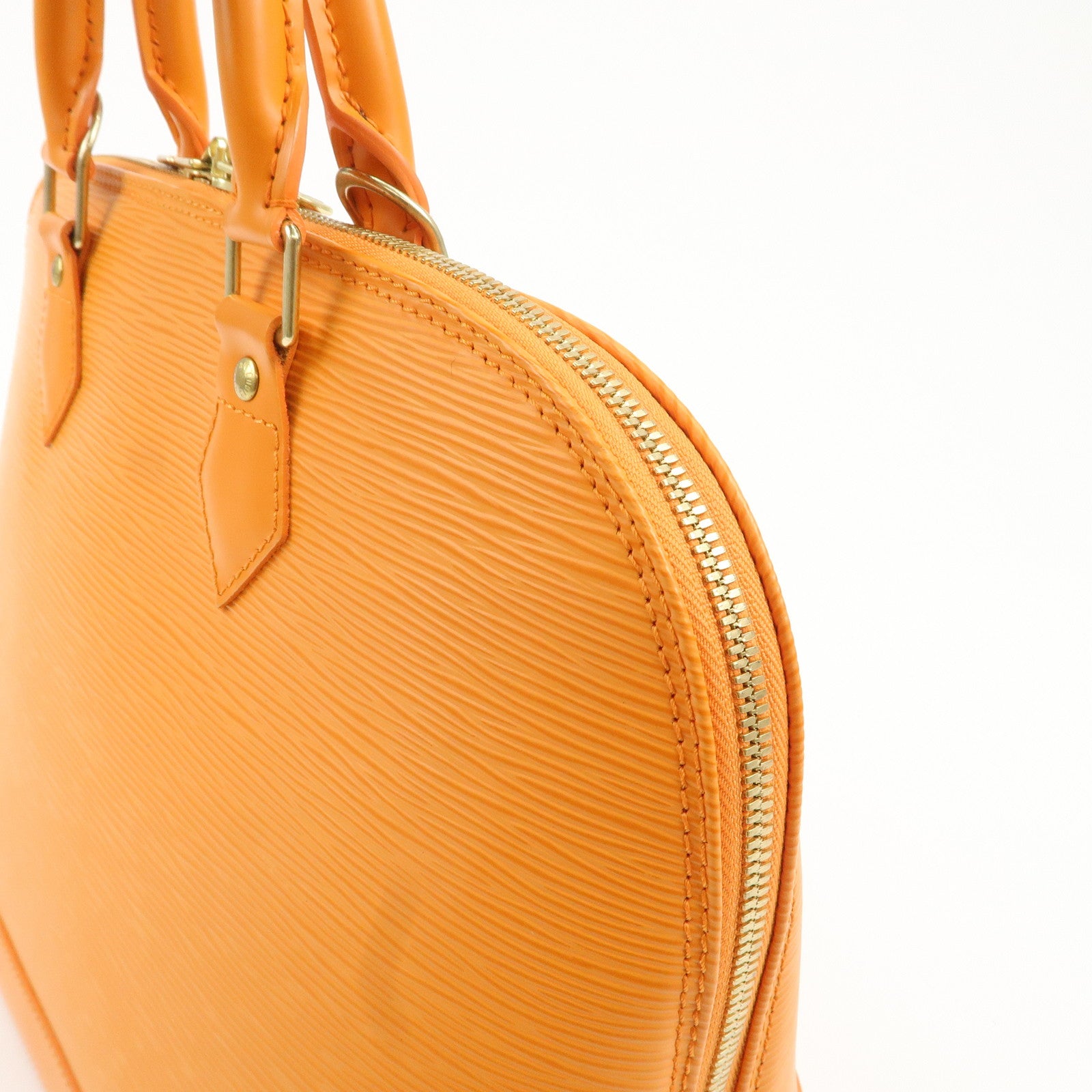 Louis Vuitton Epi Alma PM Hand Bag Pimont Orange M40623 Used