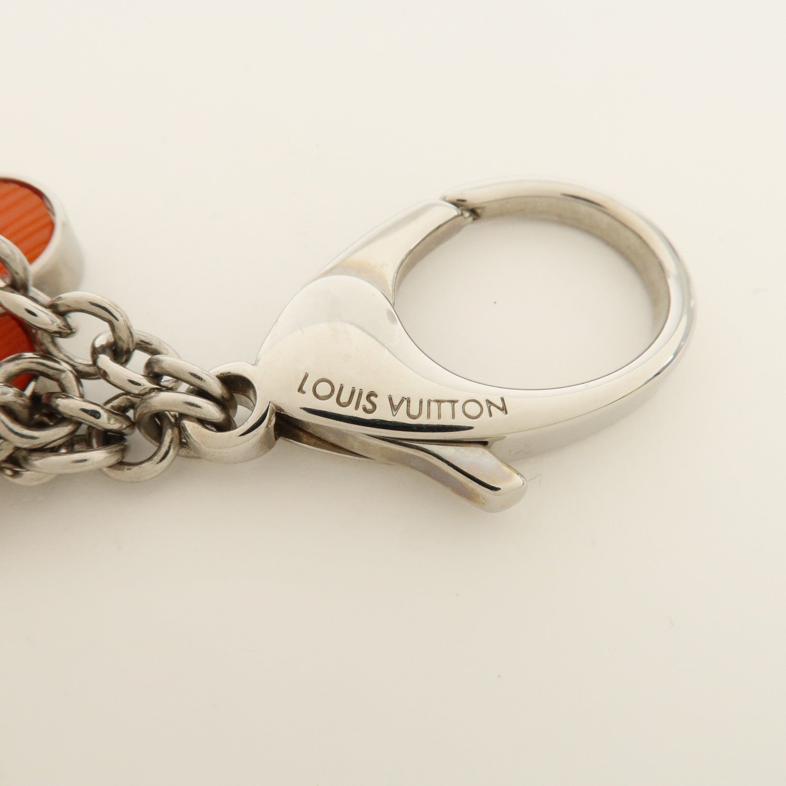 Louis Vuitton Bijoux Sac Fleur de Monogram Orange Silver M66468 Used