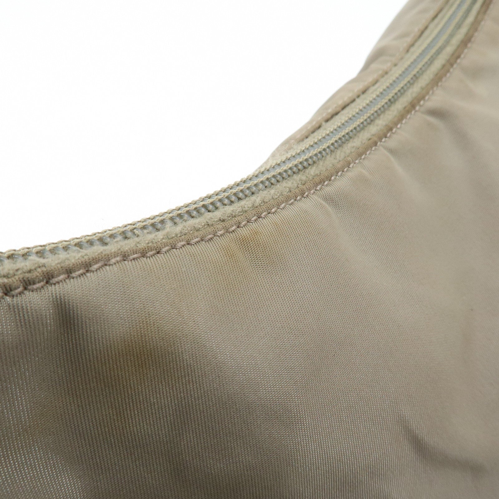 PRADA Nylon Shoulder Bag Gray Used