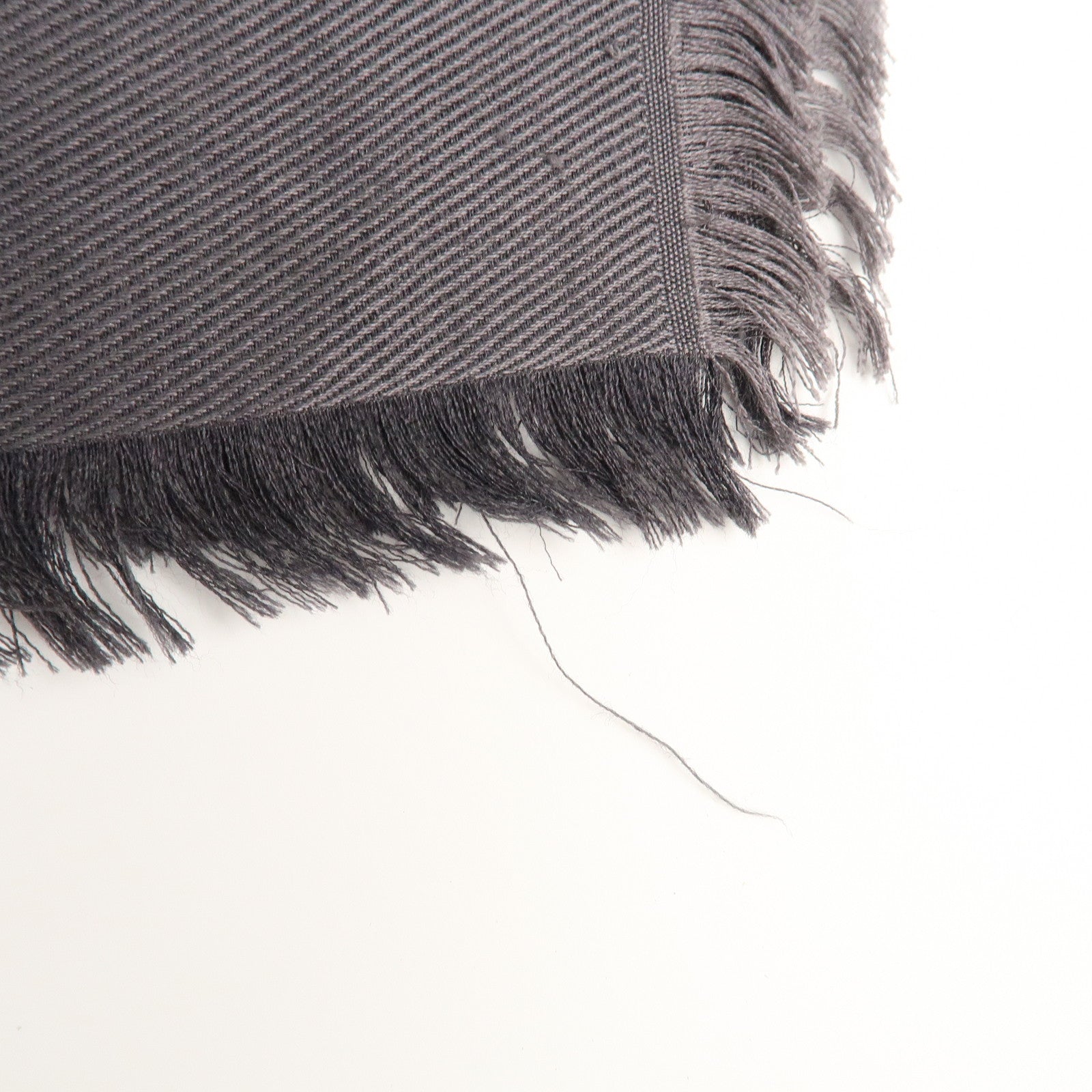 Louis Vuitton Monogram Silk Wool Stole Shawl Gray 402336 Used