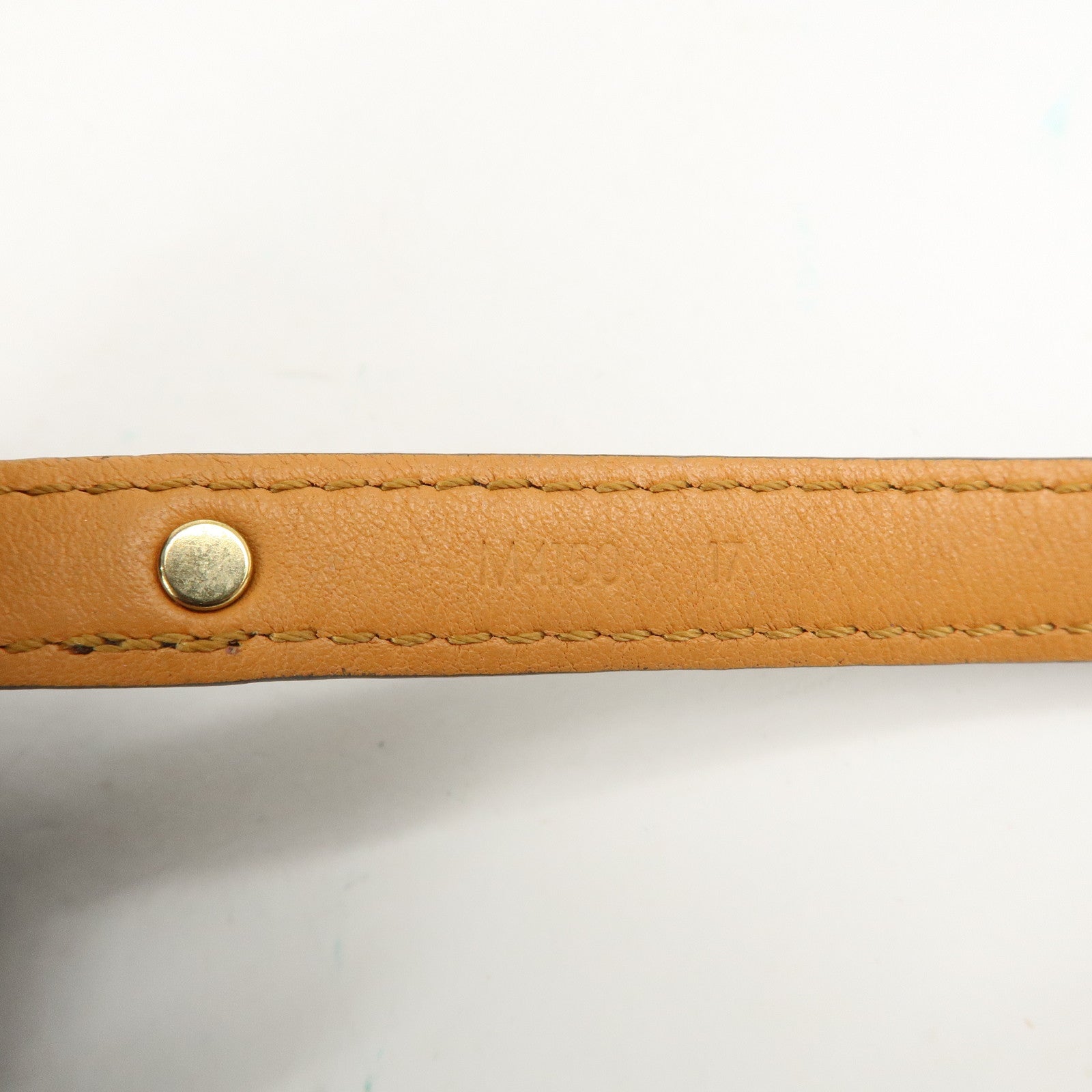 Louis Vuitton Monogram Bracelet Logo Mania 17 Brown M4150 Used