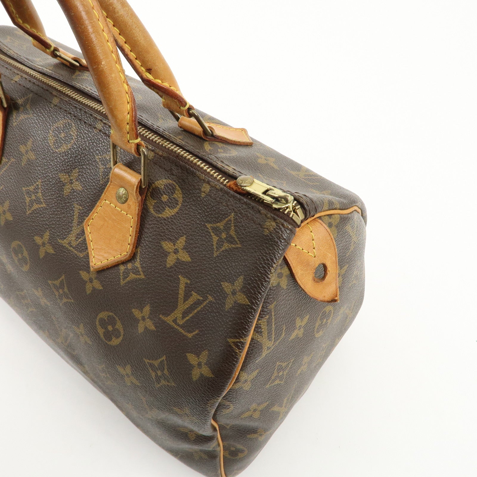 Louis Vuitton Monogram Speedy 30 Hand Bag Boston Bag M41526 Used