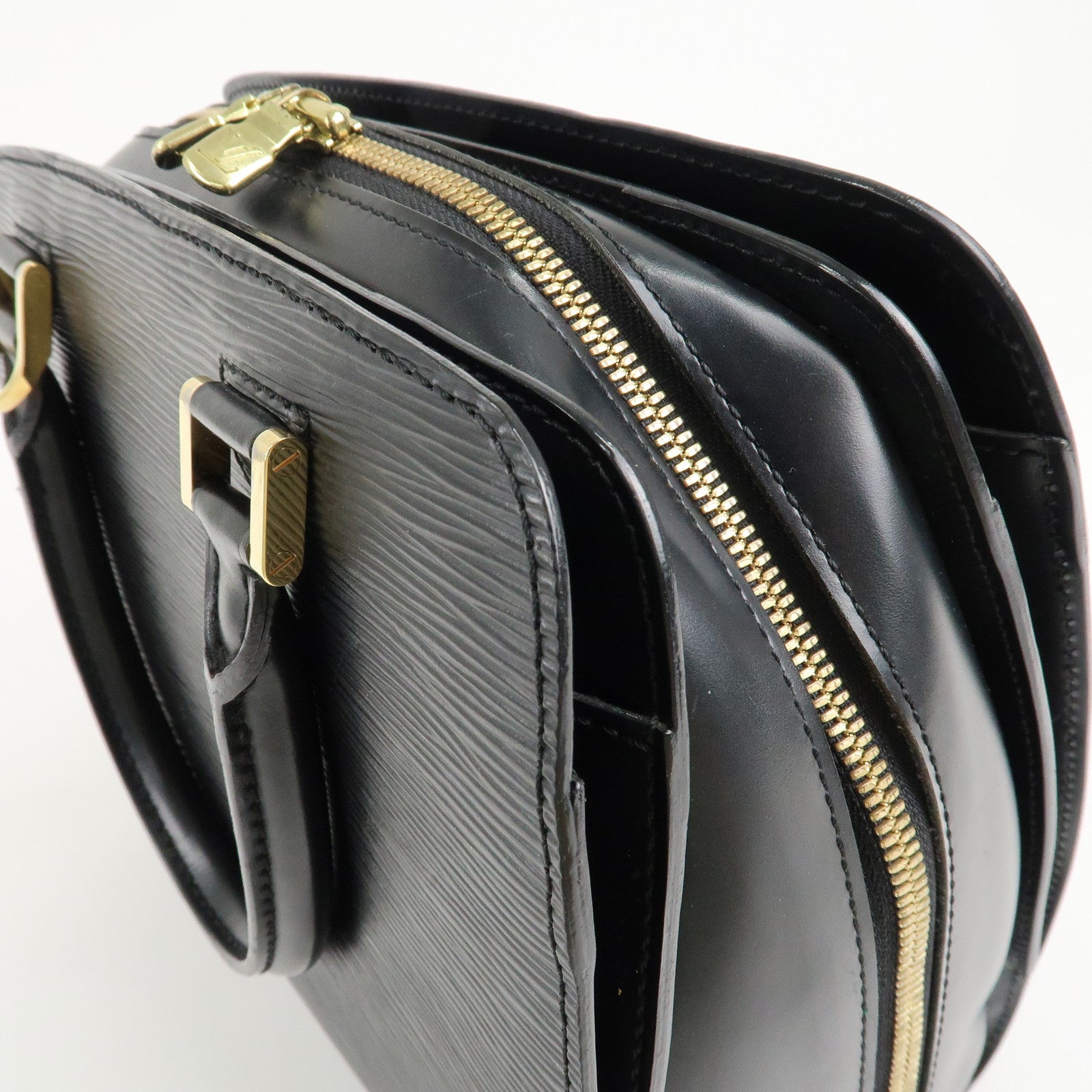 Louis Vuitton Epi Pont Neuf Hand Bag Gold HDW Noir Black M52052 Used