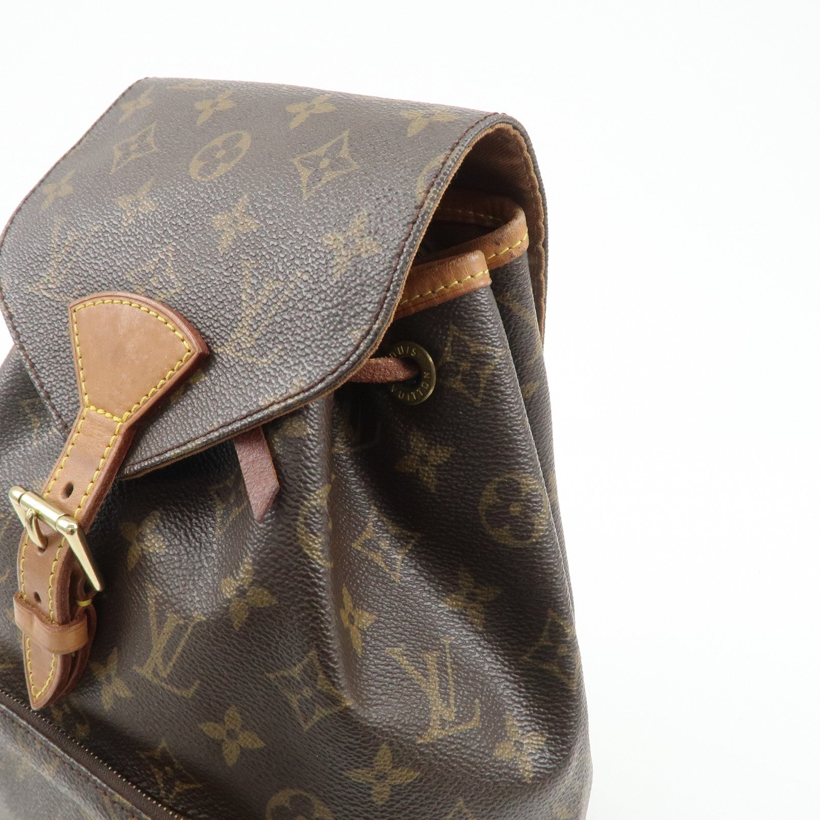 Louis Vuitton Monogram Montsouris MM Back Pack Bag M51136 Used