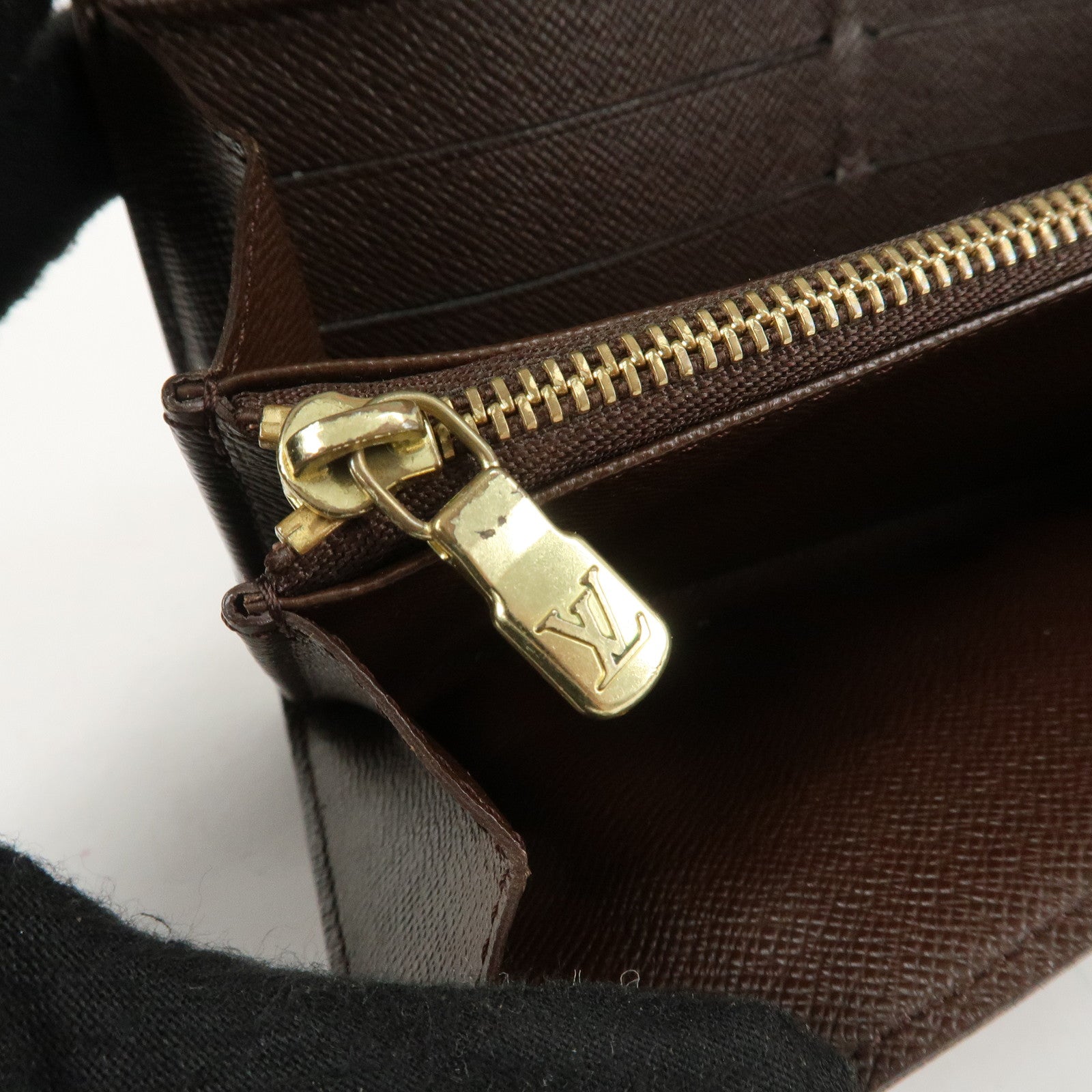 Louis Vuitton Damier Porte Monnaie Cult Credit Long Wallet N61724 Used