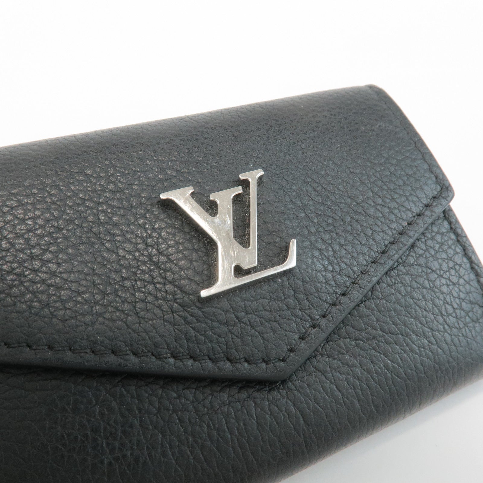 Louis Vuitton Lock Me Portefeuille Lock Mini Wallet Noir M63921 Used