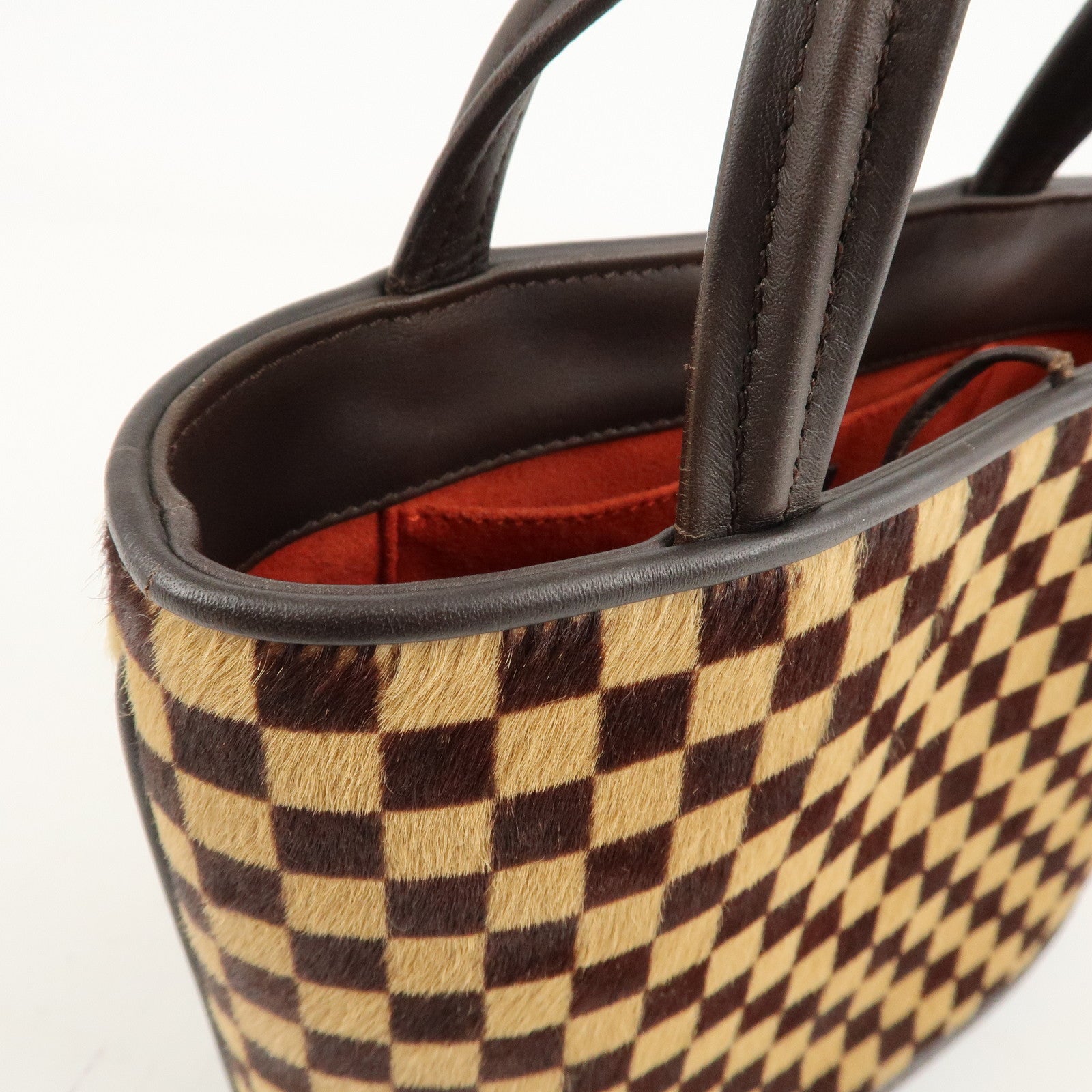 Louis Vuitton Damier Sauvage Impala Hand Bag Beige Brown M92133 Used