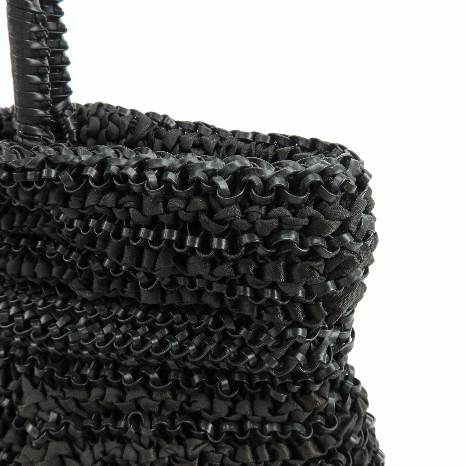 ANTEPRIMA Wire Nylon Tote Bag Hand Bag Black