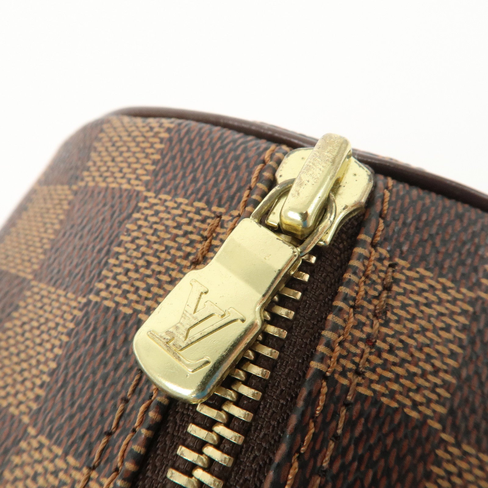 Louis Vuitton Damier Ebene Papillon 26 Hand Bag Brown N51304 Used