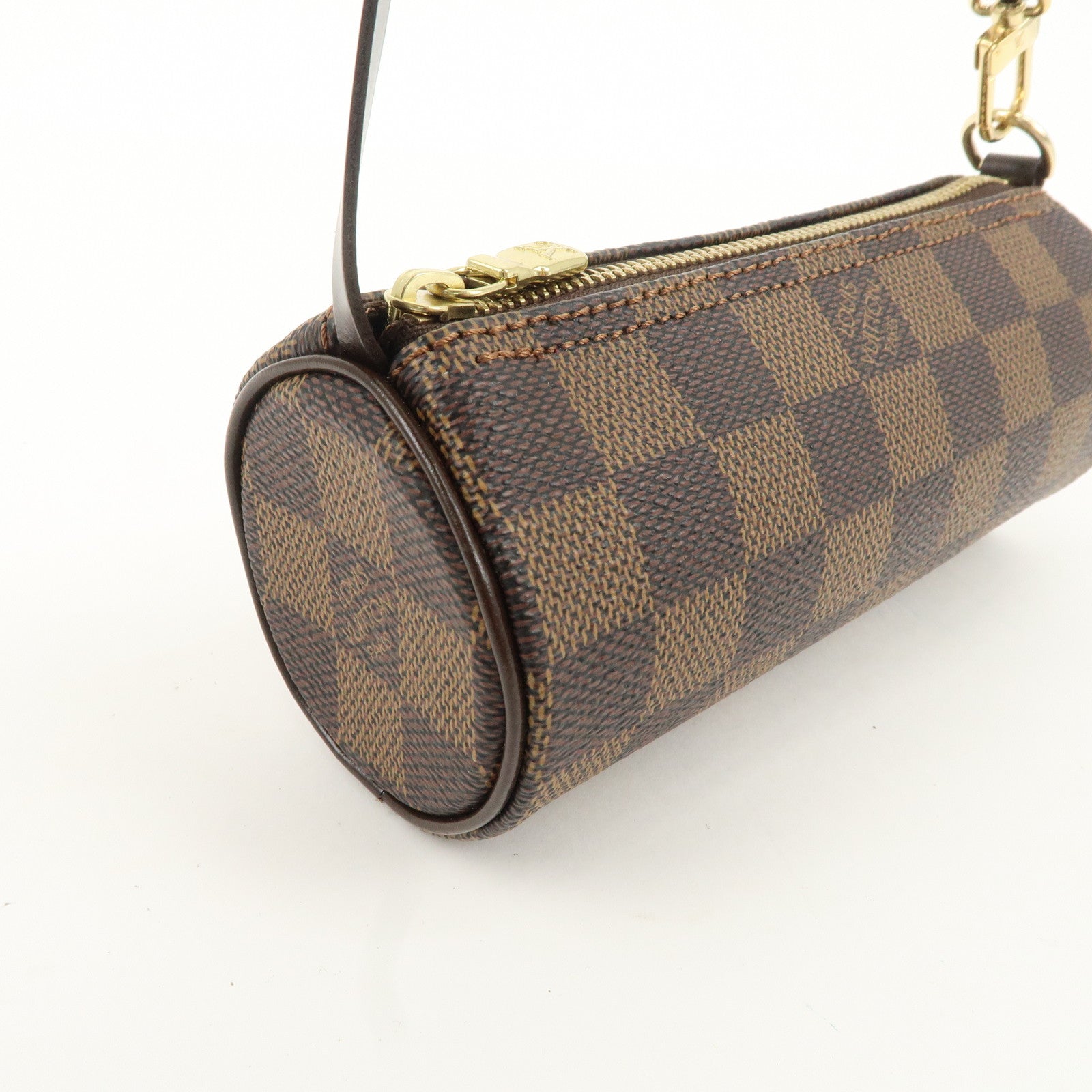 Louis Vuitton Damier Ebene Pouch for Papillon Bag Brown Used