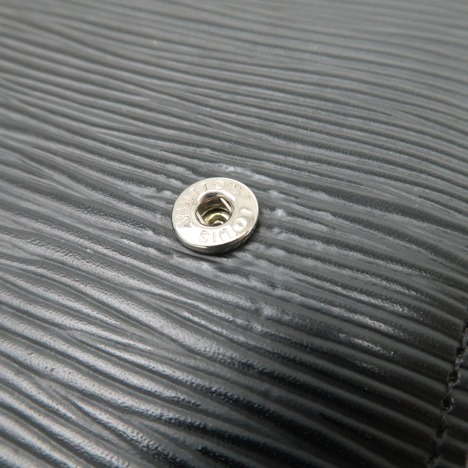 Louis Vuitton Epi Agenda MM Planner Cover Noir Black R20202 Used