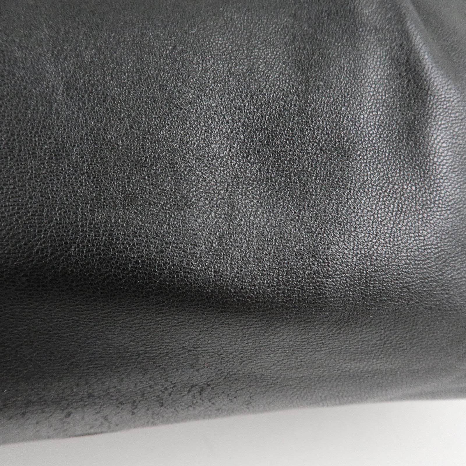 PRADA Nappa Leather Ribbon Tote Bag Hand Bag NERO Black BN1601 Used