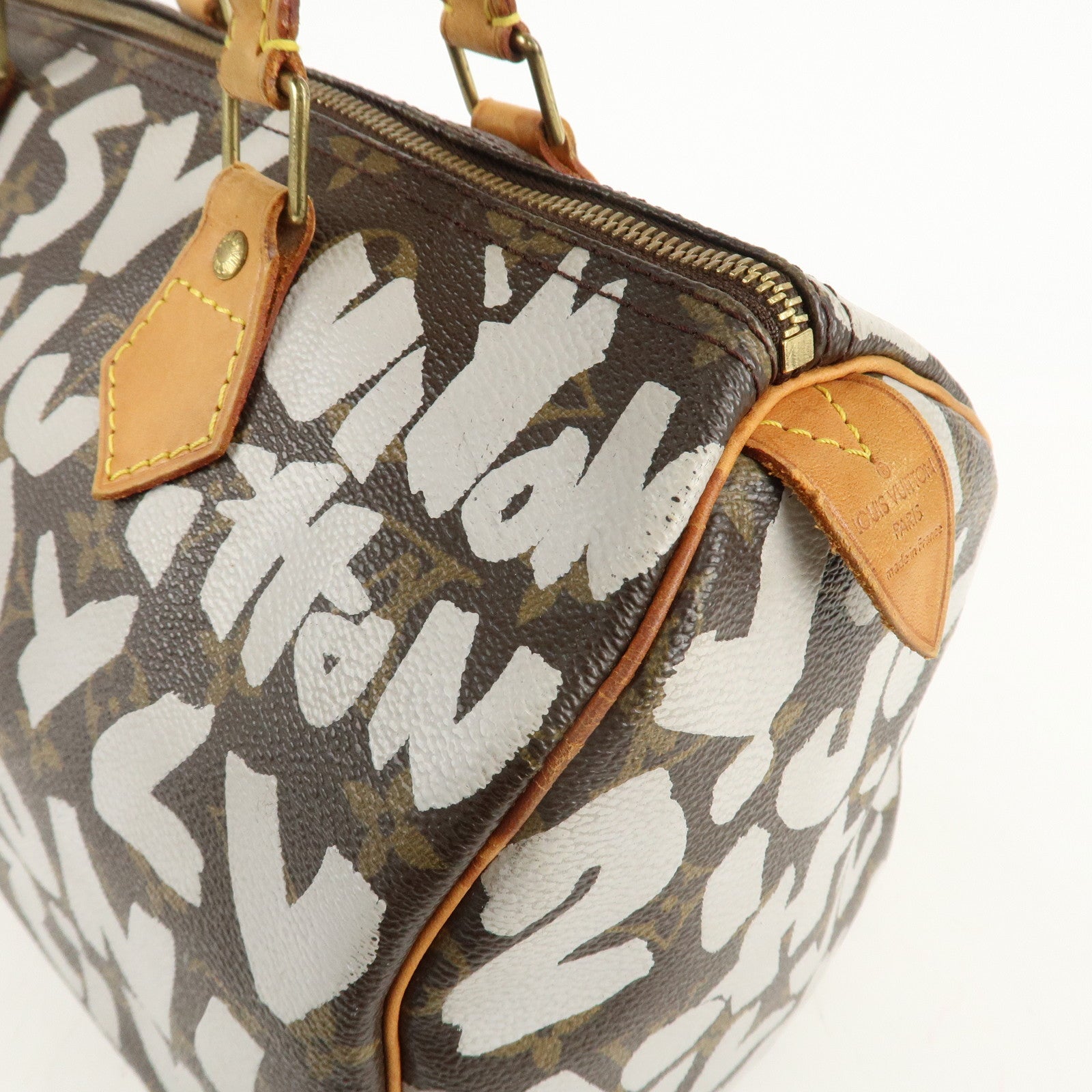 Louis Vuitton Monogram Graffiti Speedy 30 Boston Bag M92195 Used