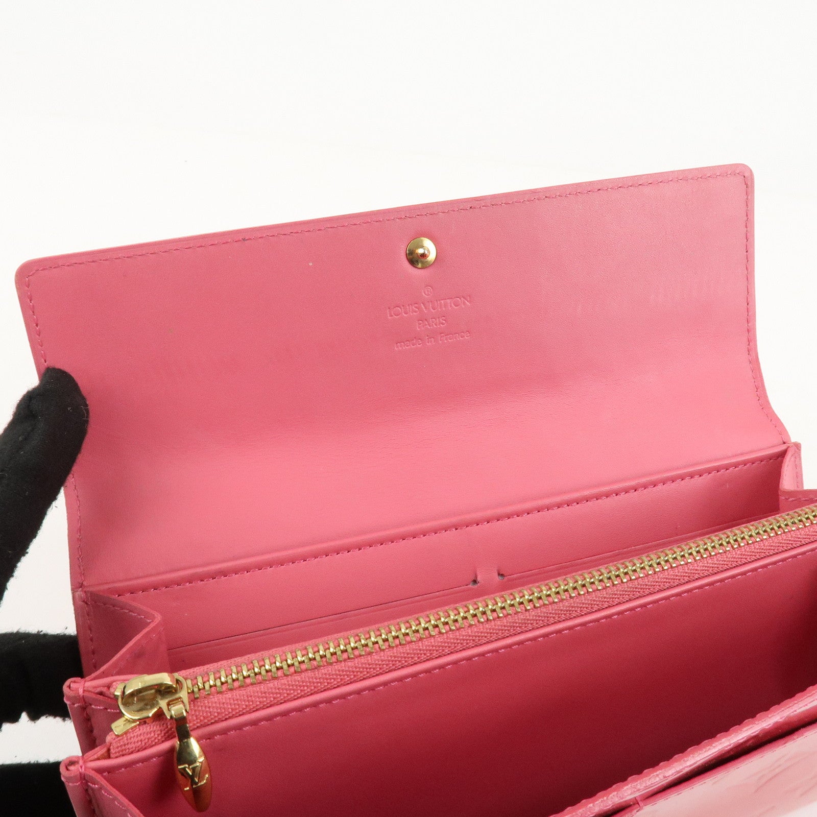 Louis Vuitton Monogram Vernis Portefeuille Sarah Framboise M9140F Used