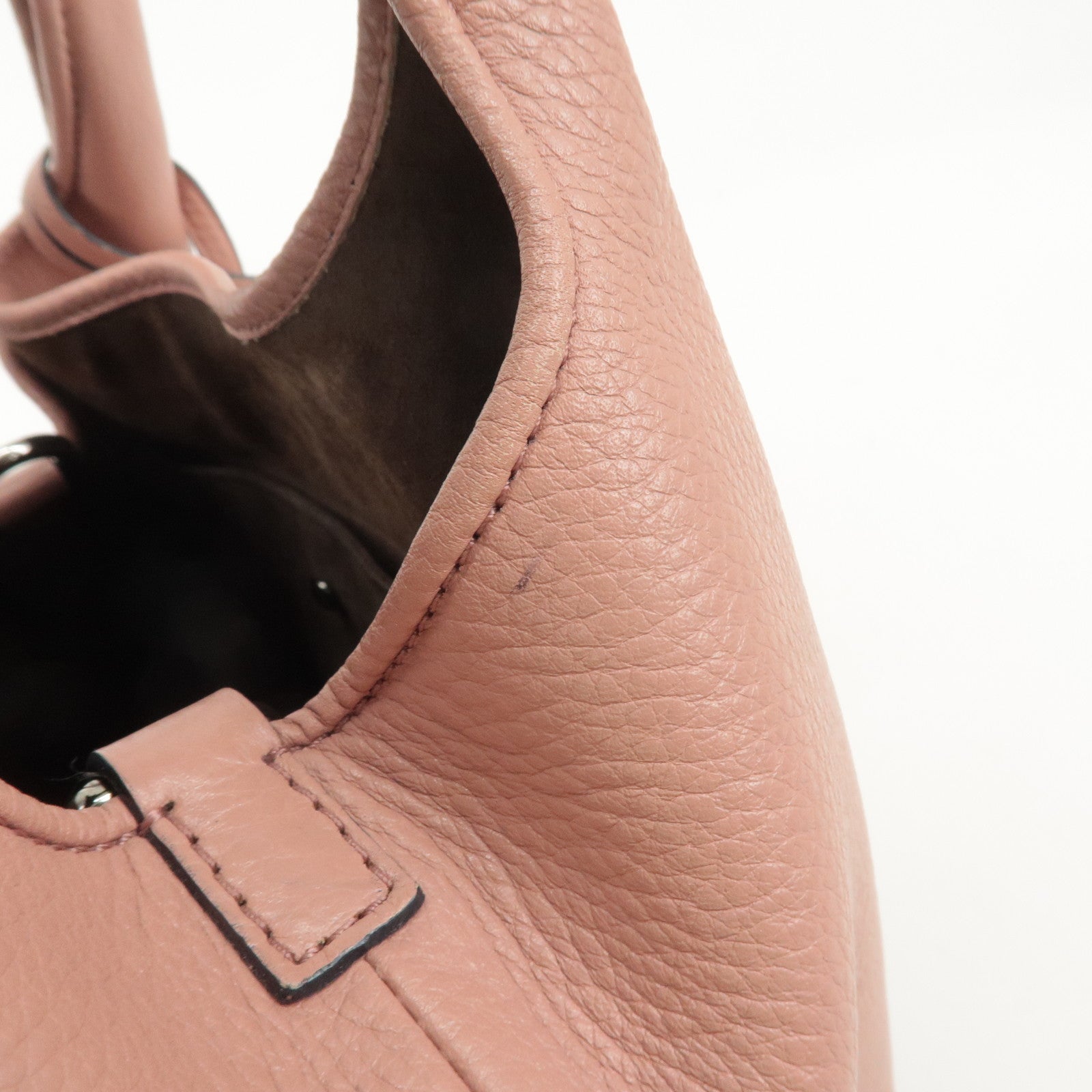 LOEWE Leather Karie PM Hand Bag Pink 10903 Used
