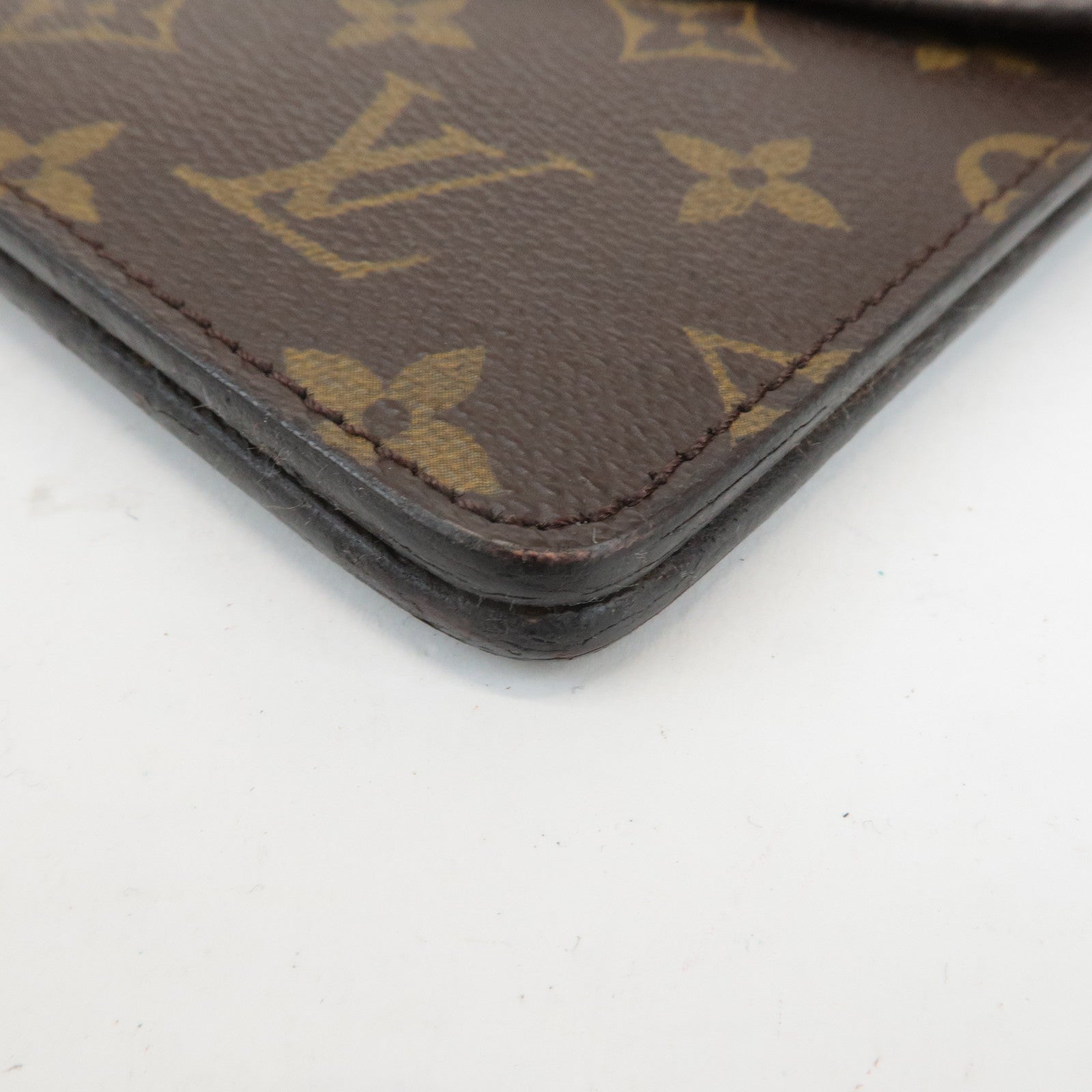 Louis Vuitton Monogram Double Rabat Shoulder Bag Brown M51815 Used