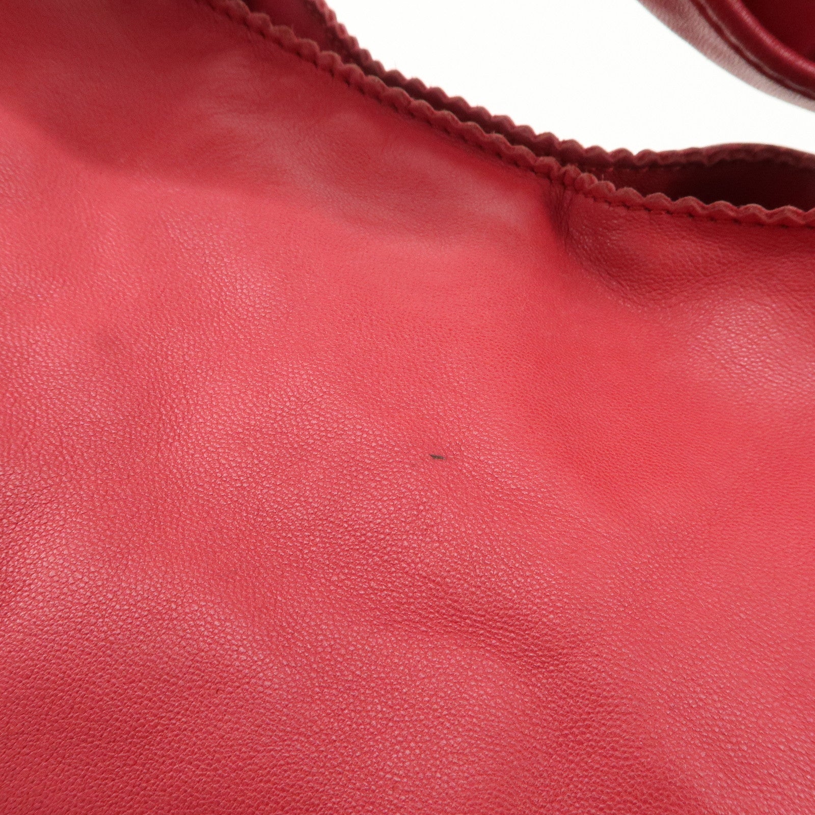 LOEWE Anagram Nappa Leather Viento One Shoulder Bag Pink Used
