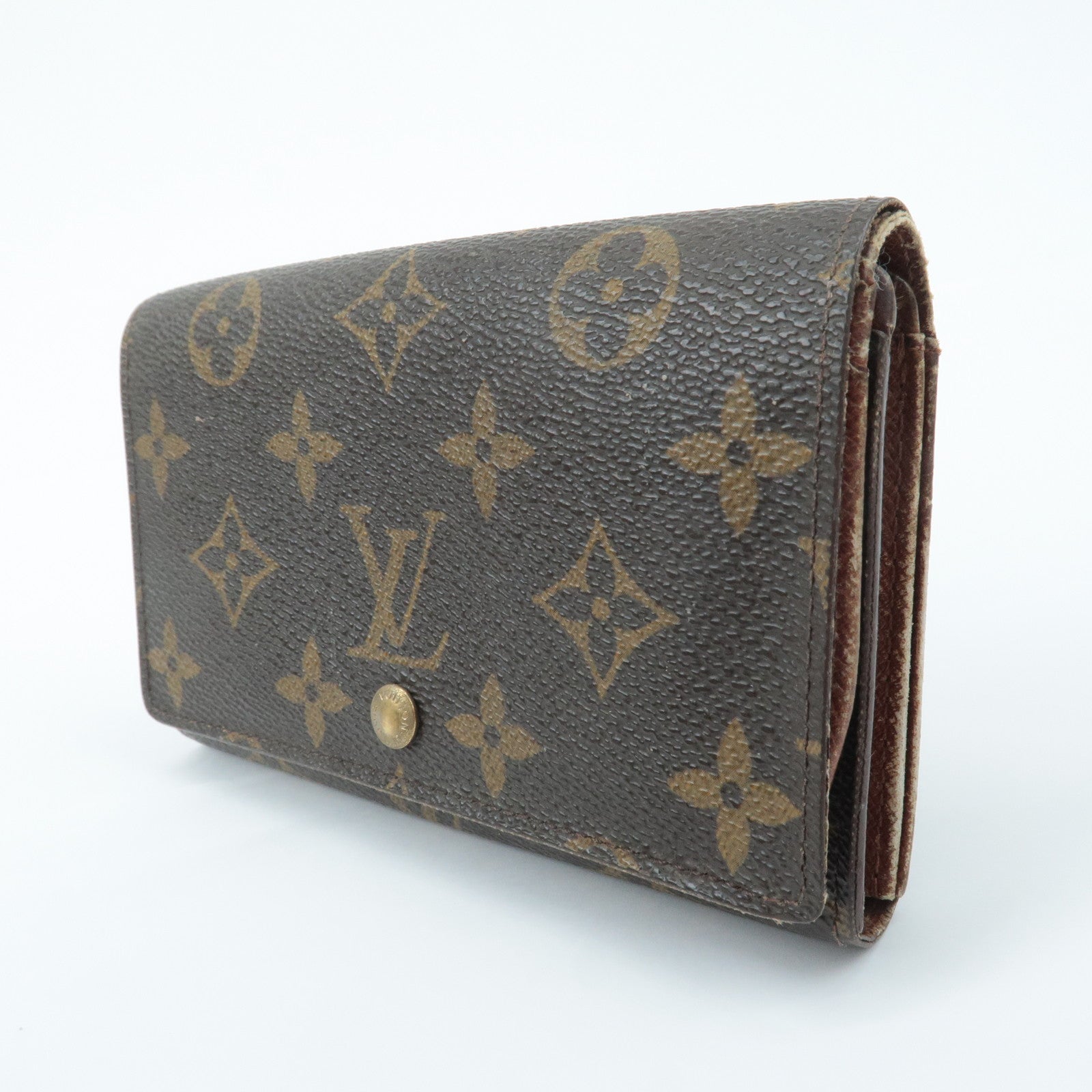 Louis Vuitton Set of5 Monogram Porte Monnaie Billets Tresor Wallet Used