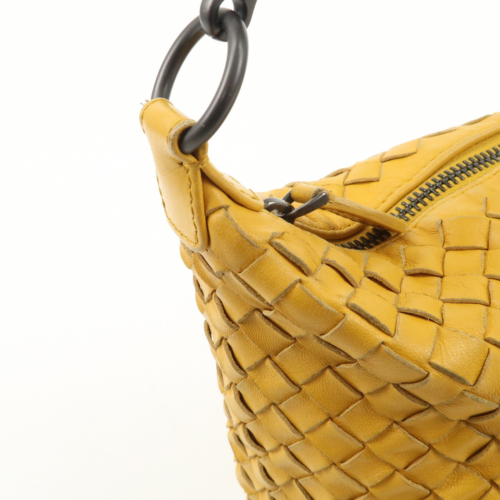 BOTTEGA VENETA Intrecciato Leather One-Shoulder Bag 239988 Used