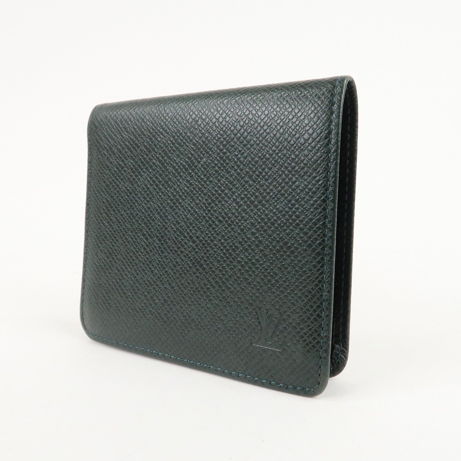 Louis Vuitton Taiga Set of 2 Wallet Epicea M30394 M30454 Used