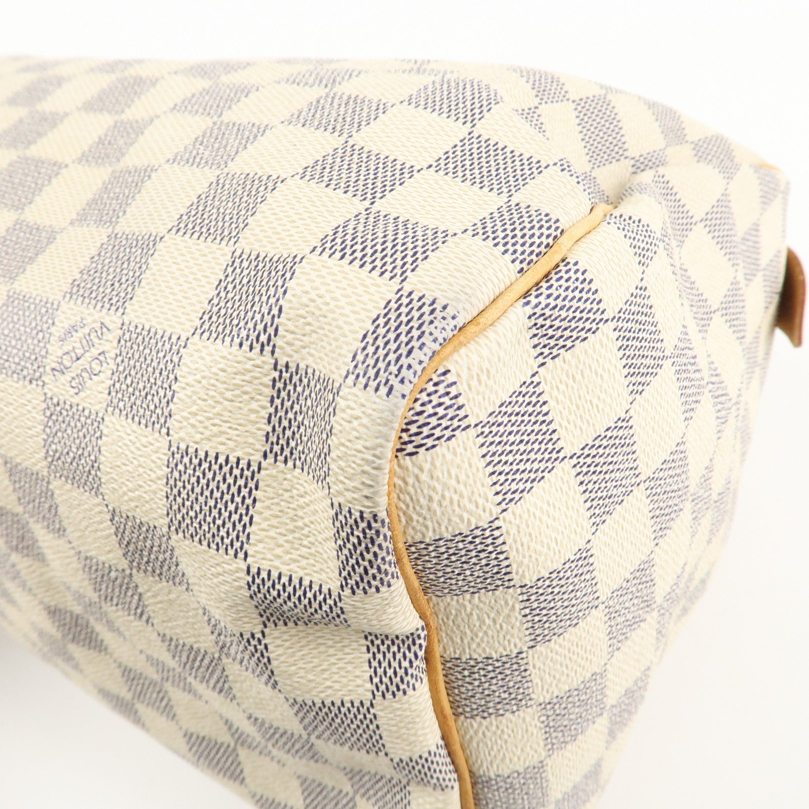 Louis Vuitton Damier Azur Speedy 30 Hand Bag Boston Bag N41533 Used