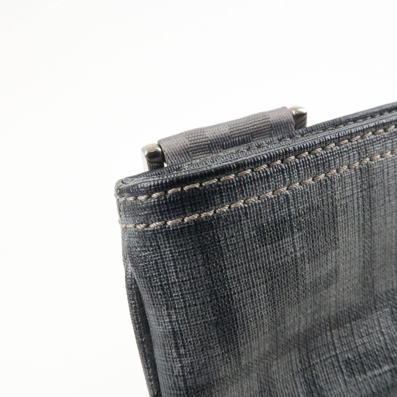 FENDI Zucca PVC Crossbody Bag Shoulder Bag Gray 7VA247 Used