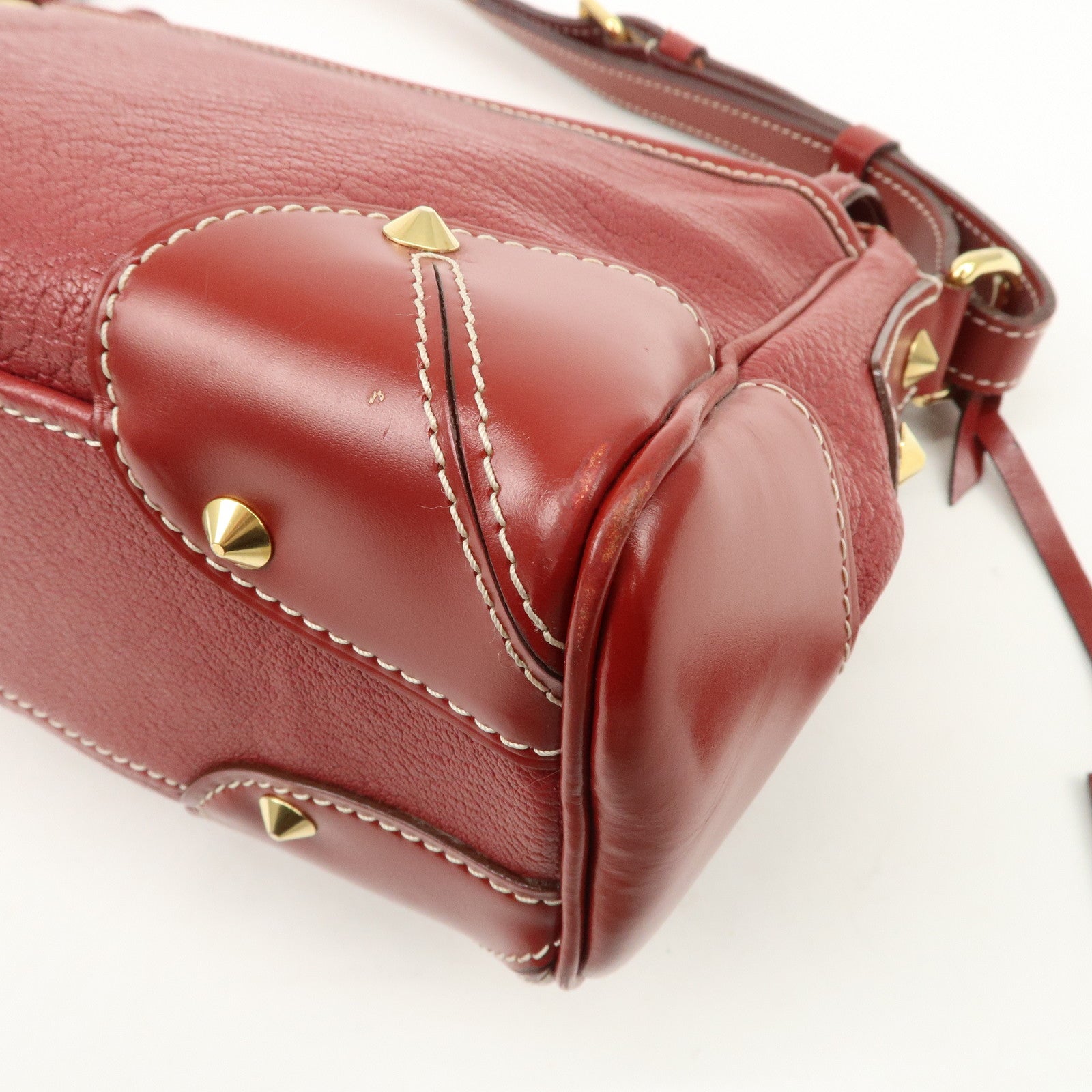 Louis Vuitton Suhari L'essentielle Shoulder Bag Red M95846 Used