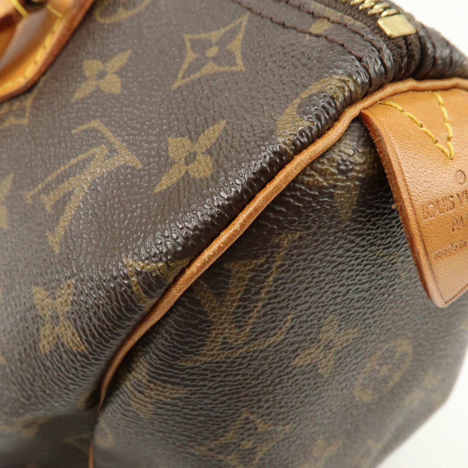 Louis Vuitton Monogram Speedy 30 Hand Bag Boston Bag M41526 Used