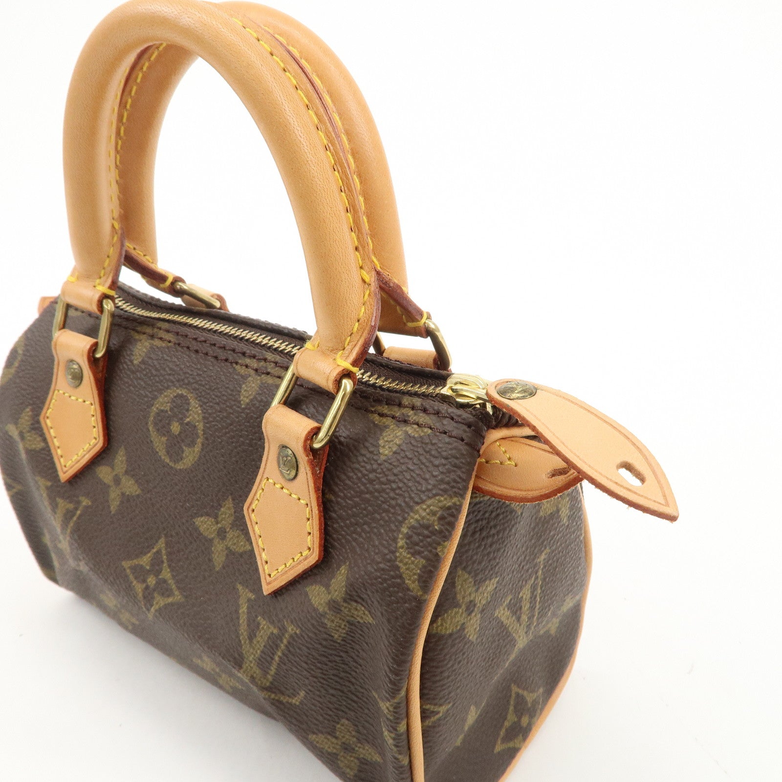 Louis Vuitton Monogram Mini Speedy & Strap M41534 J00145 Used