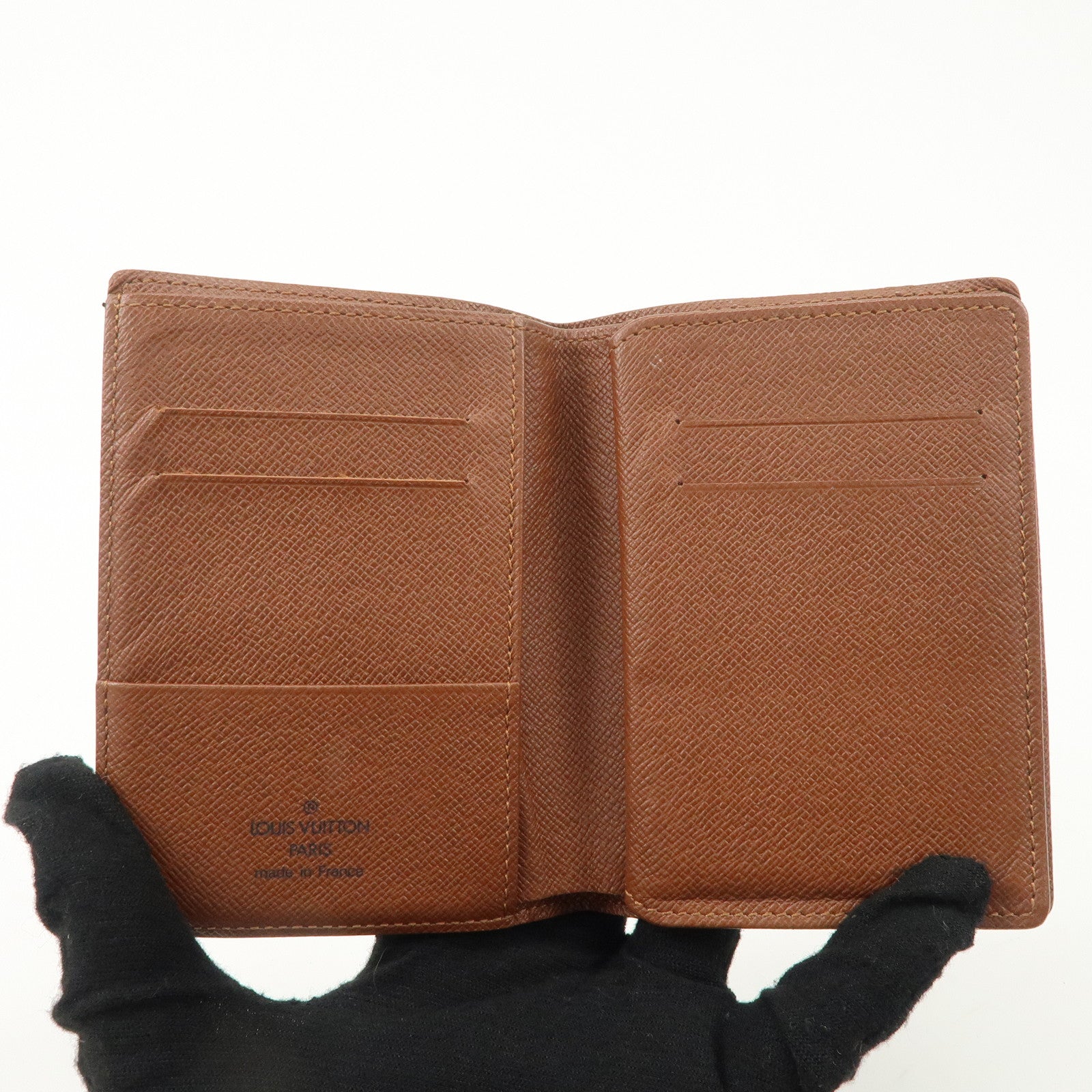 Louis Vuitton Monogram Tri- Fold Card Case Brown M61731 Used