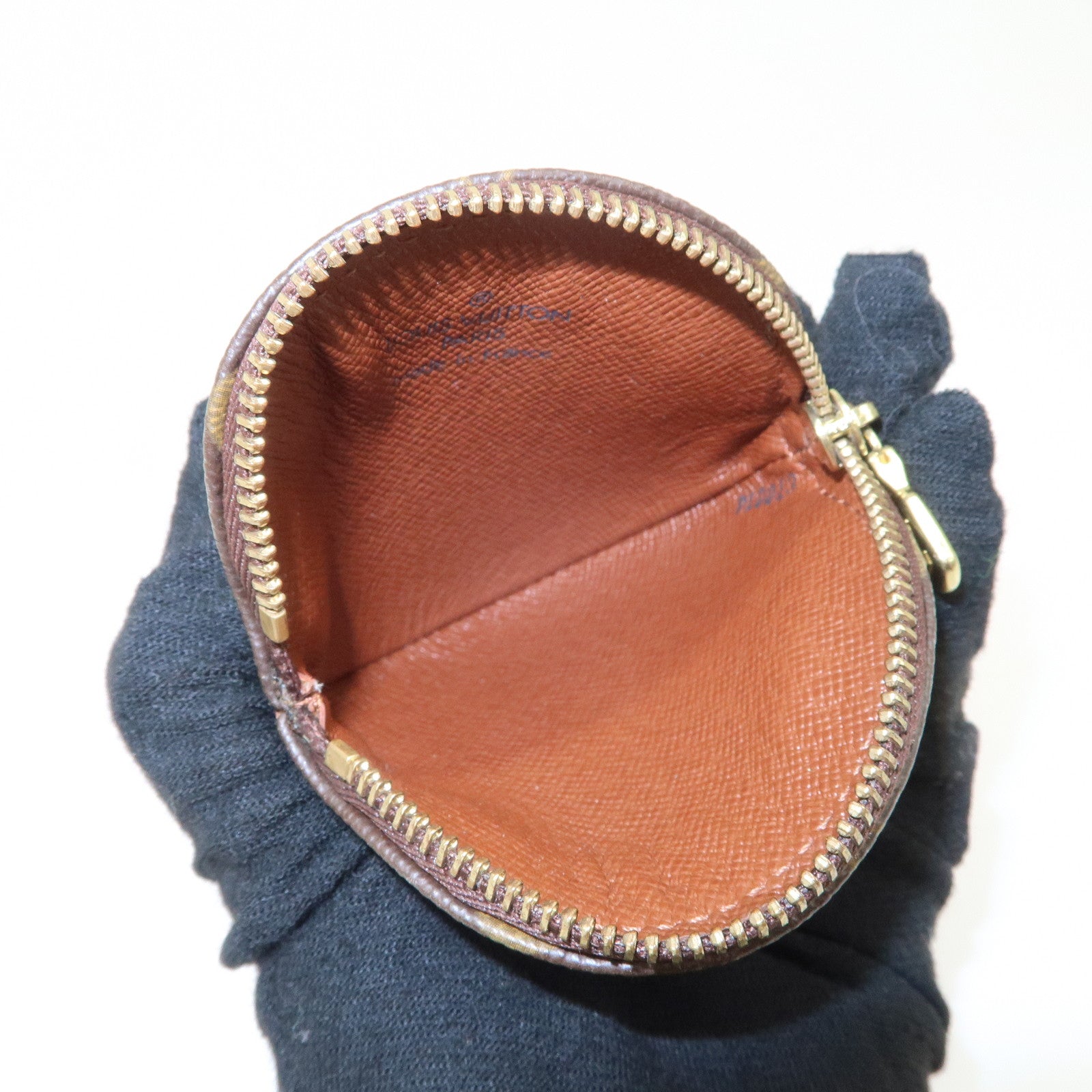 Louis Vuitton Monogram Porte Monnaie Rond Coin Case M61926 Used
