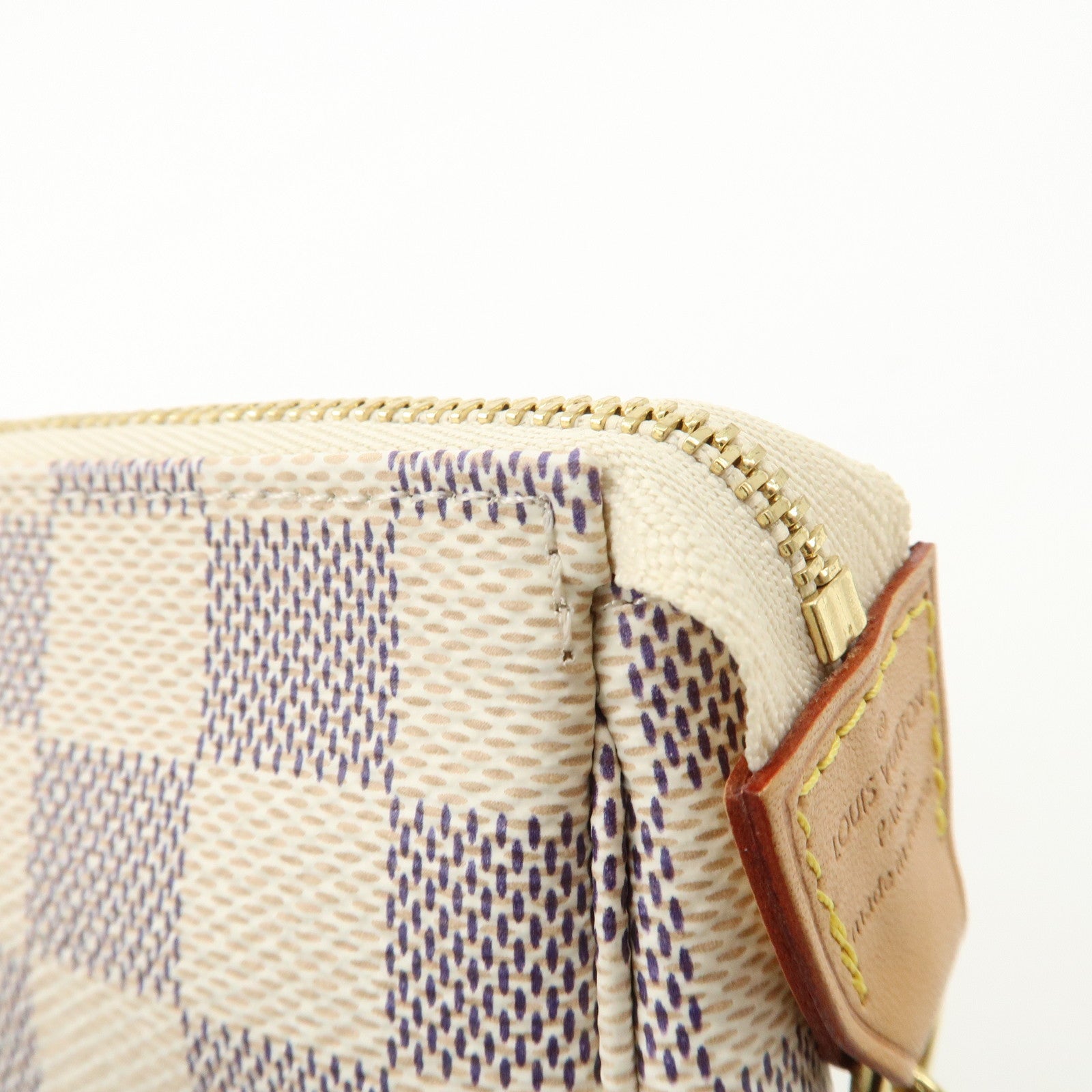 Louis Vuitton Damier Azur Mini Pochette Accessoires Pouch N58010 Used