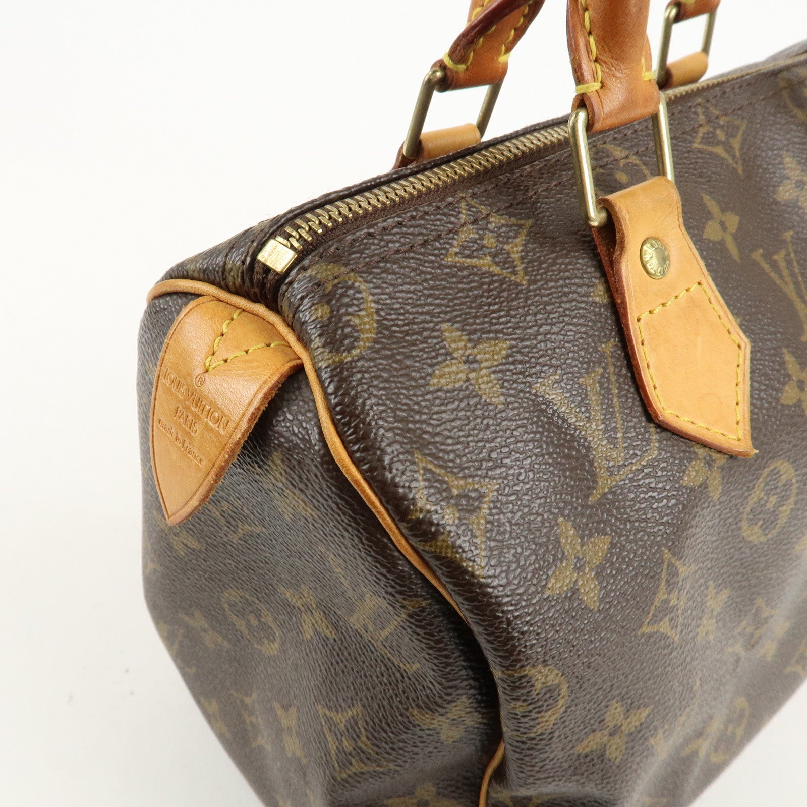 Louis Vuitton Monogram Speedy 25 Hand Bag Boston Bag M41528 Used