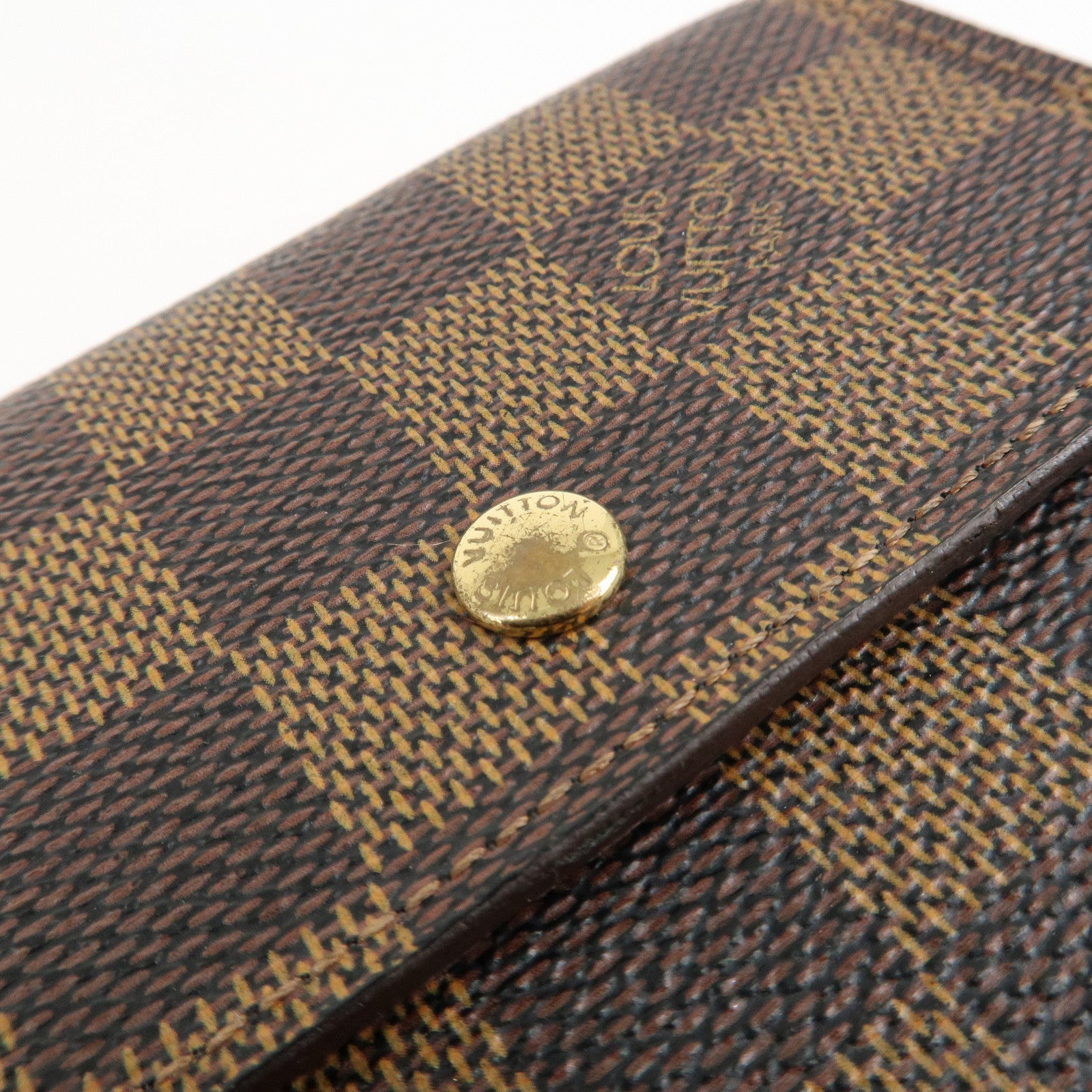 Louis Vuitton Damier Ebene Portefeuille Elise Wallet N61654 Used