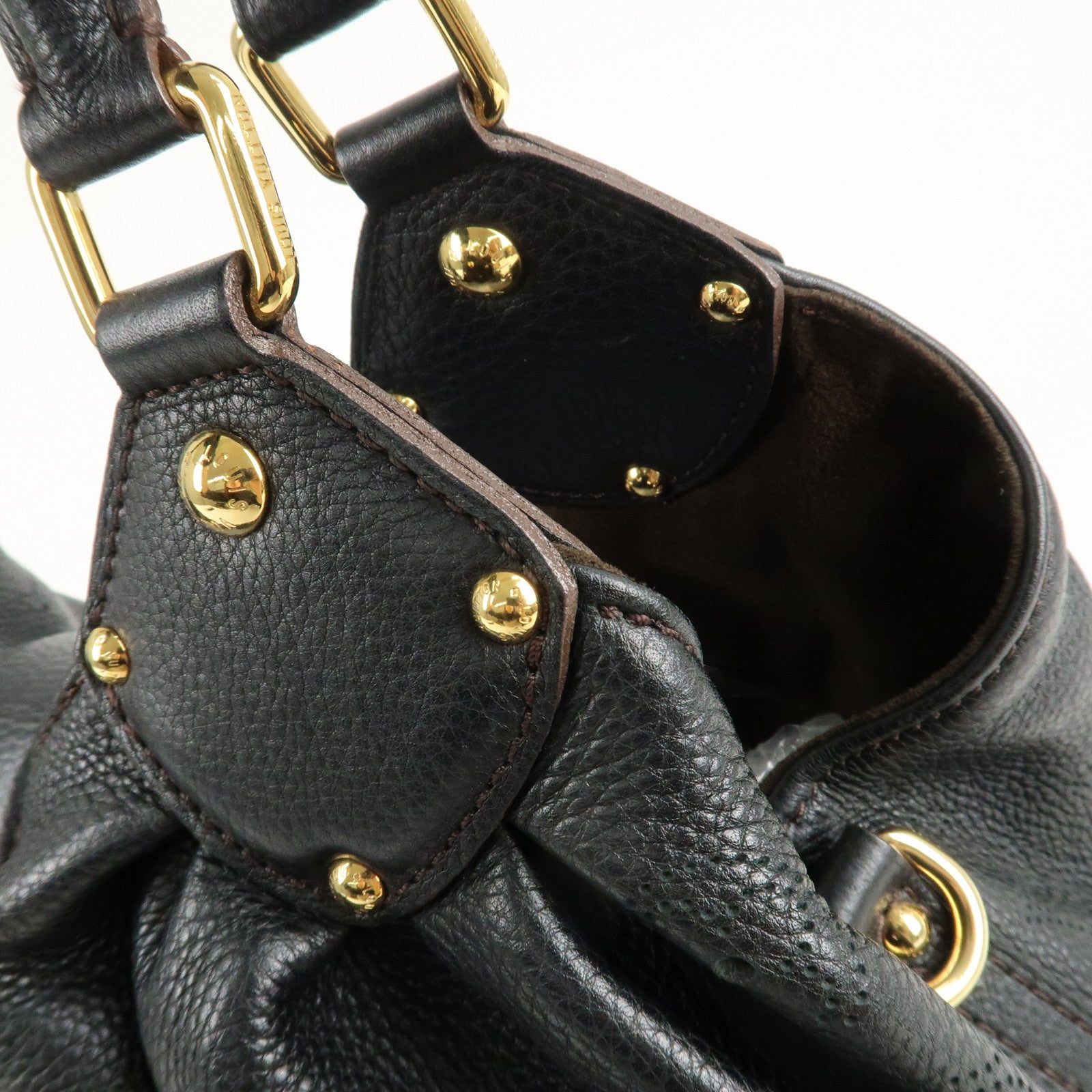 Louis Vuitton Monogram Mahina L Leather Hand Bag M93441 Used